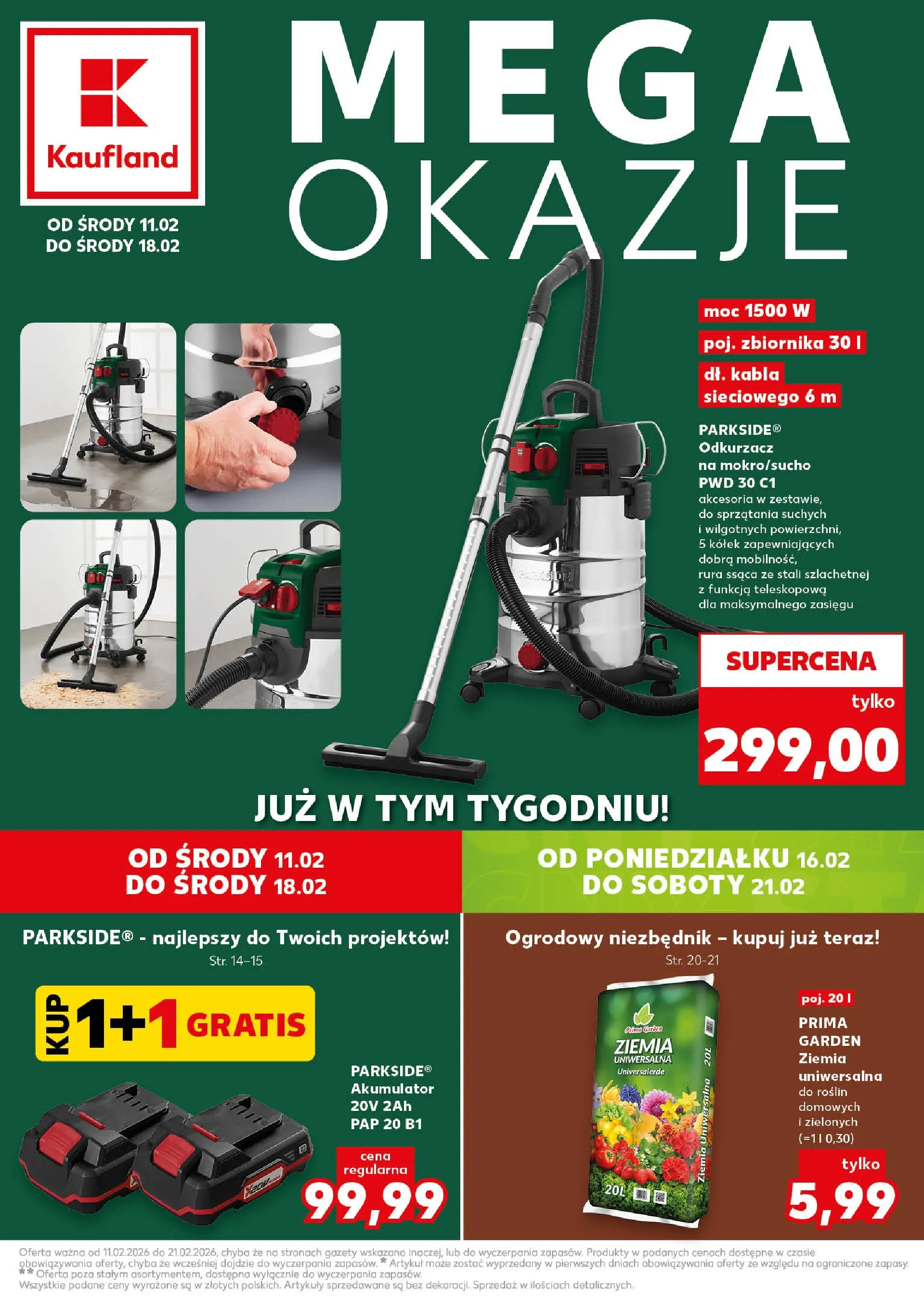 Kaufland gazetka - Mega okazje od 11.02.2026 - od jutra PDF | Strona: 1