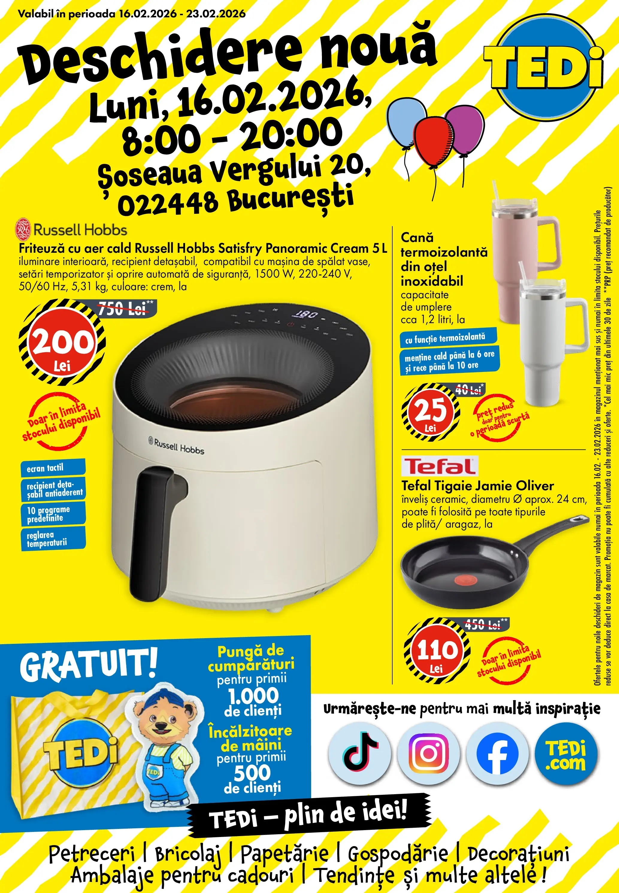 TEDi - Catalog TEDi până în data de 18.02.2026 - Oferta 11.02.2026 - 18.02.2026 | Pagină: 1