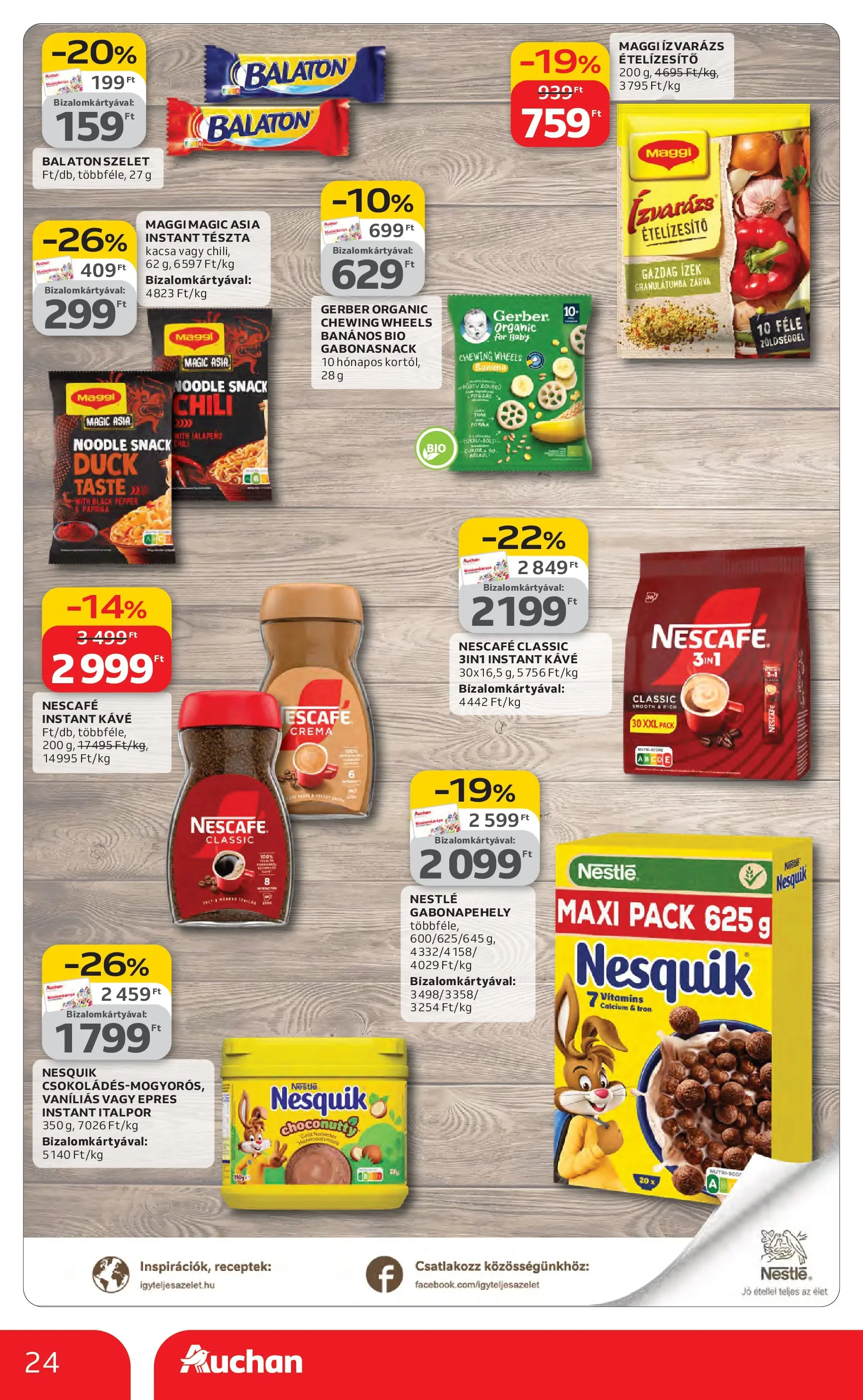 Auchan Akciós újság Miskolc - 2026.02.12. -tól/töl > akció, lapozható szórólap 🛍️ | Oldal: 24 | Termékek: Chili, Kacsa, Ételízesítő, Italpor