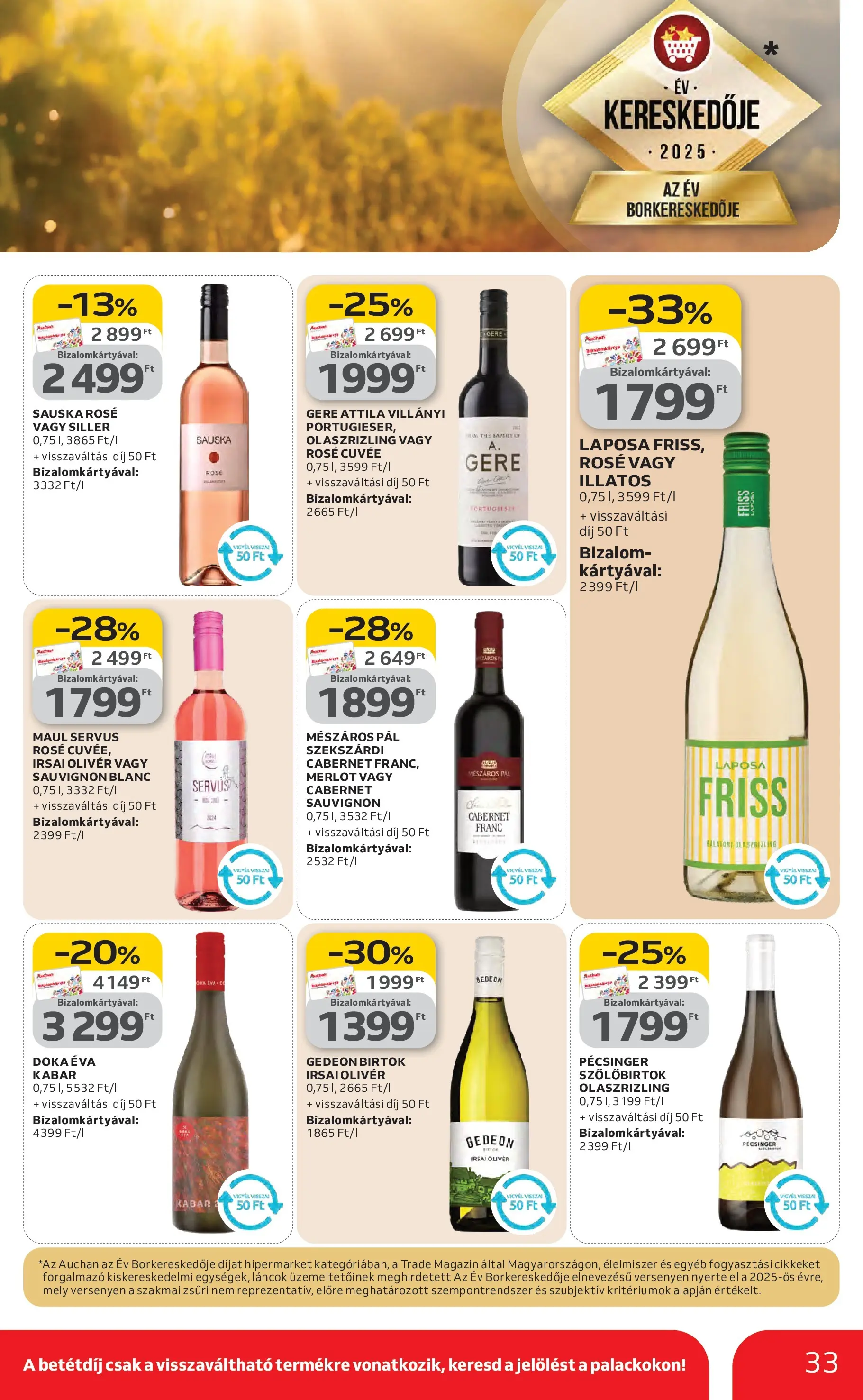 Auchan Akciós újság Miskolc - 2026.02.12. -tól/töl > akció, lapozható szórólap 🛍️ | Oldal: 33
