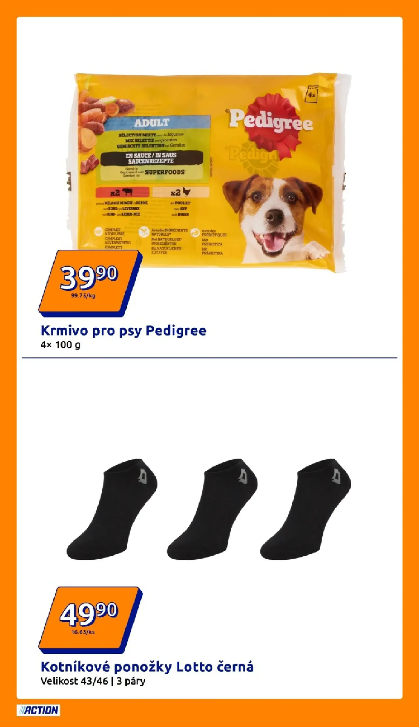 Action leták od 11.02.2026 - Akční leták online | Strana: 2 | Produkty: Ponožky, Pedigree