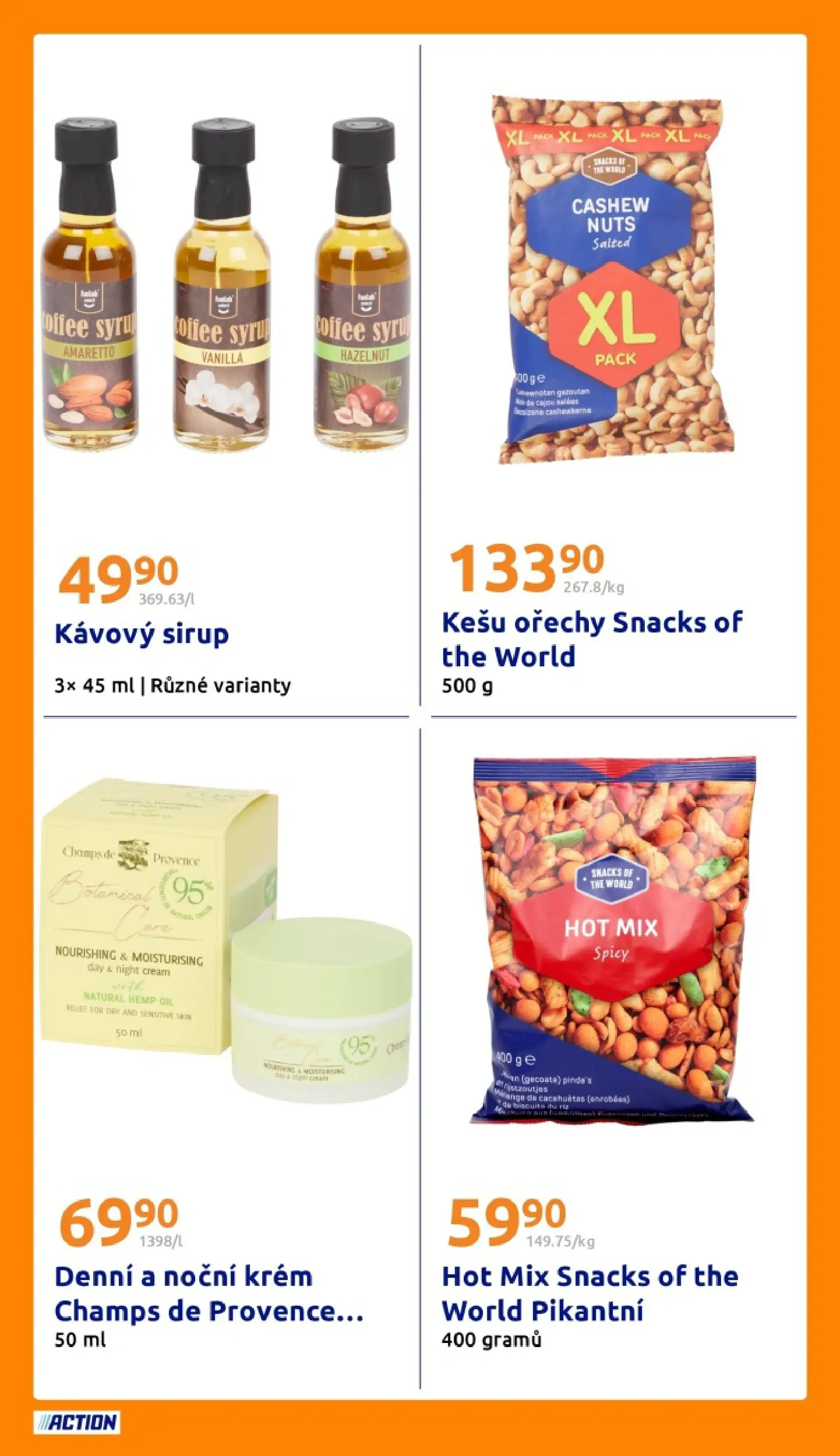 Action leták od 11.02.2026 - Akční leták online | Strana: 21 | Produkty: Kešu ořechy, Ořechy, Krém, Sirup