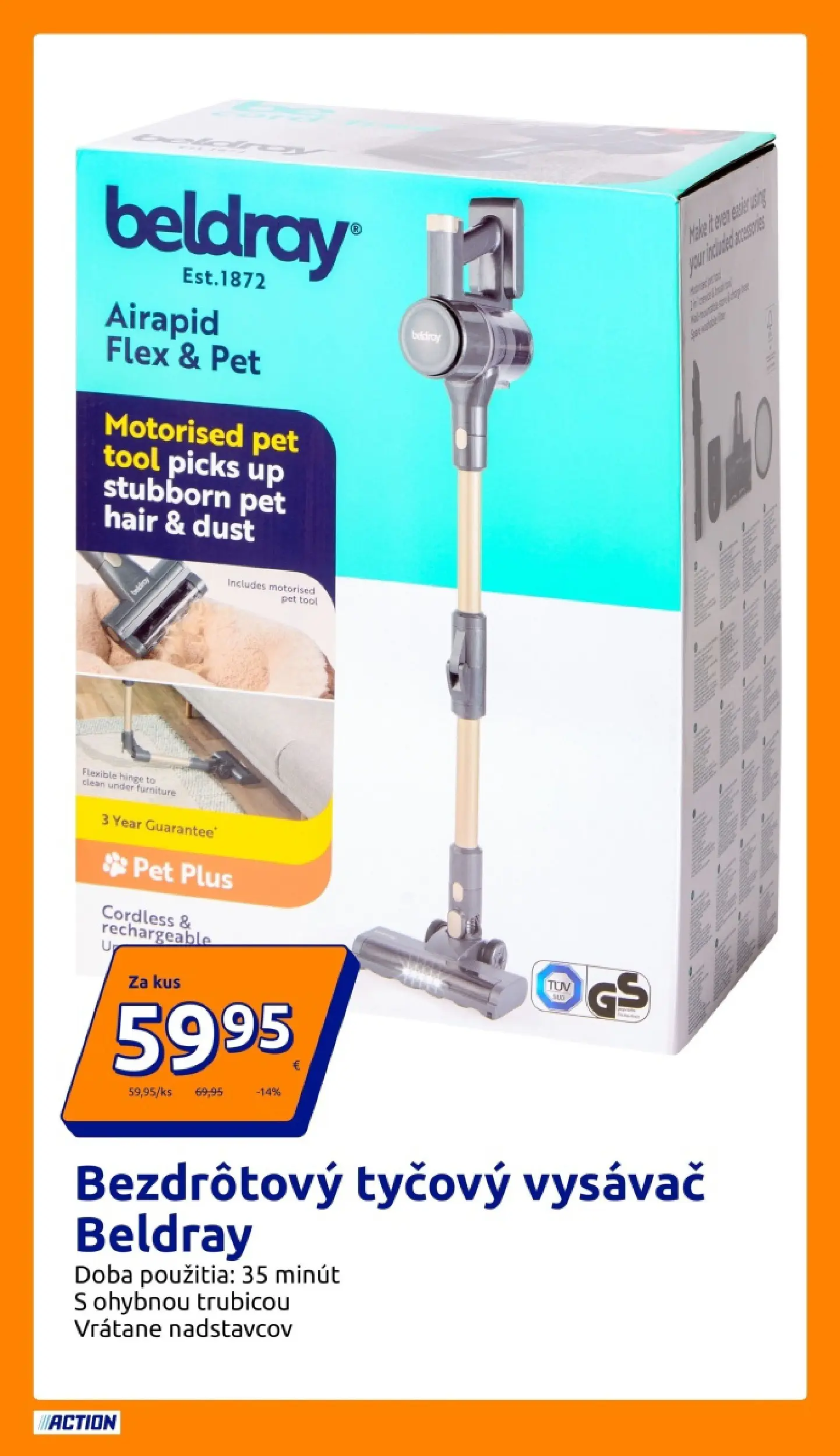 Action leták od 11.02.2026 » aktuálna akcia | Strana: 13 | Produkty: Tyčový vysávač, Vysávač