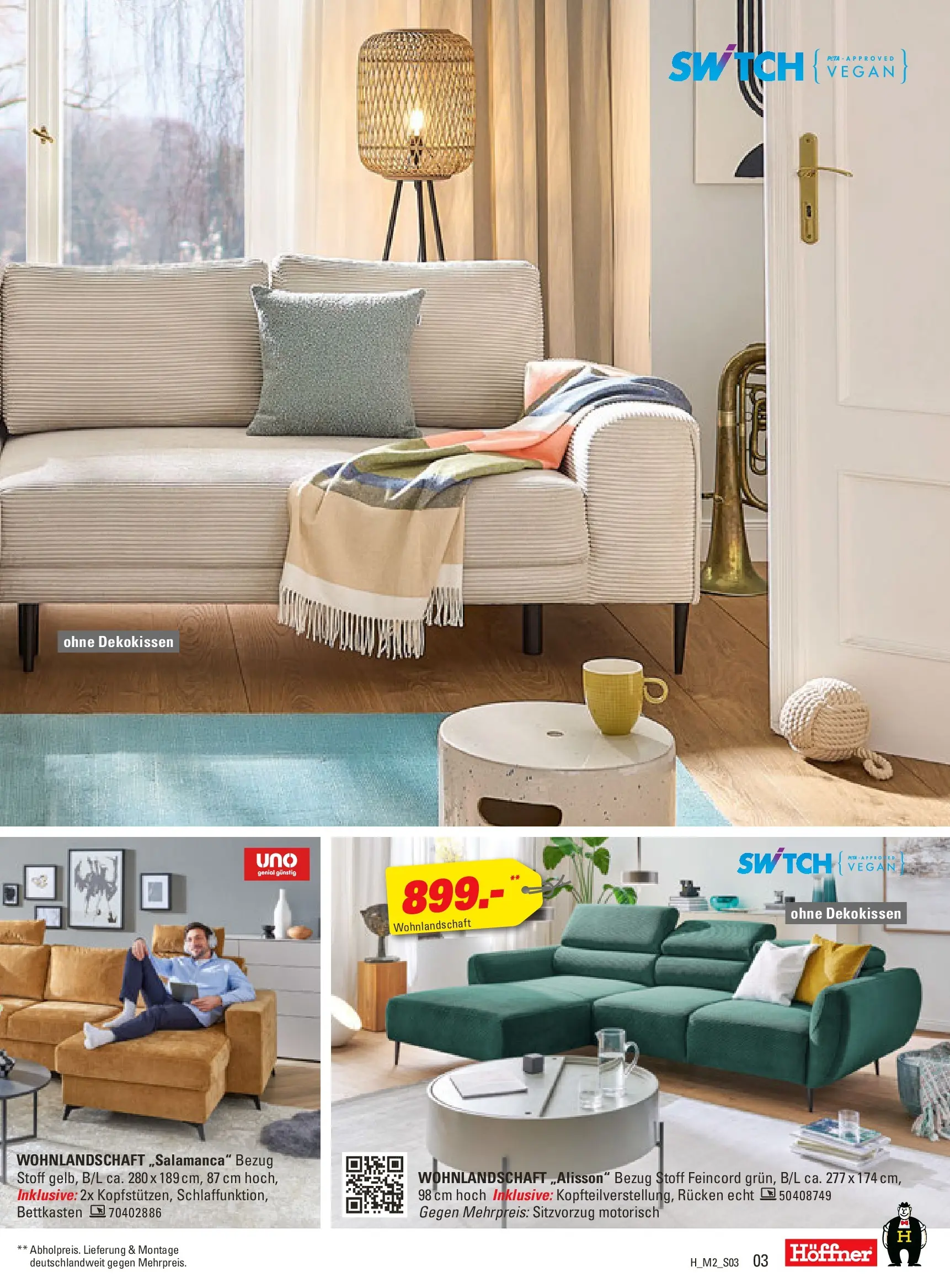 Höffner - Höffner: Möbelangebote (ab 10.02.2026) zum Blättern | Seite: 3 | Produkte: Wohnlandschaft
