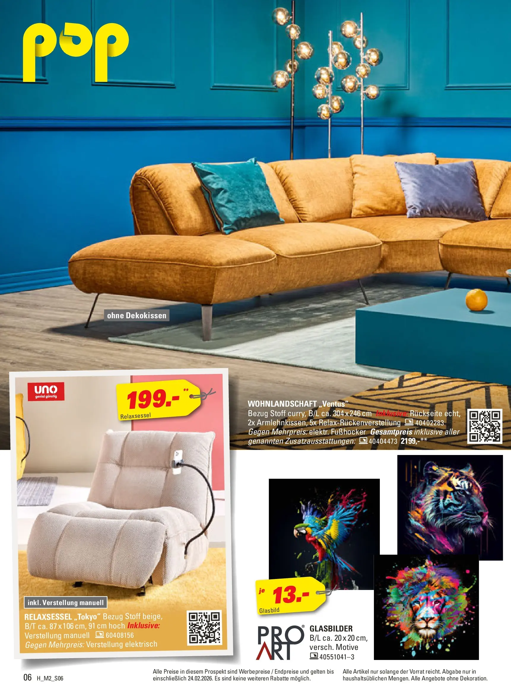 Höffner - Höffner: Möbelangebote (ab 10.02.2026) zum Blättern | Seite: 6 | Produkte: Wohnlandschaft, Relaxsessel