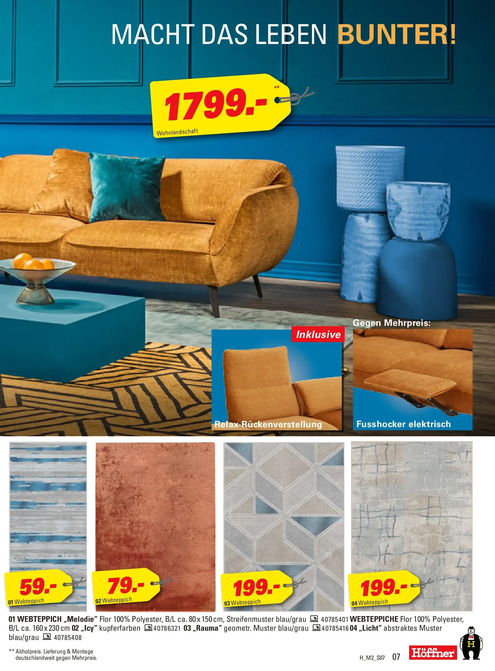 Höffner - Höffner: Möbelangebote (ab 10.02.2026) zum Blättern | Seite: 7 | Produkte: Wohnlandschaft