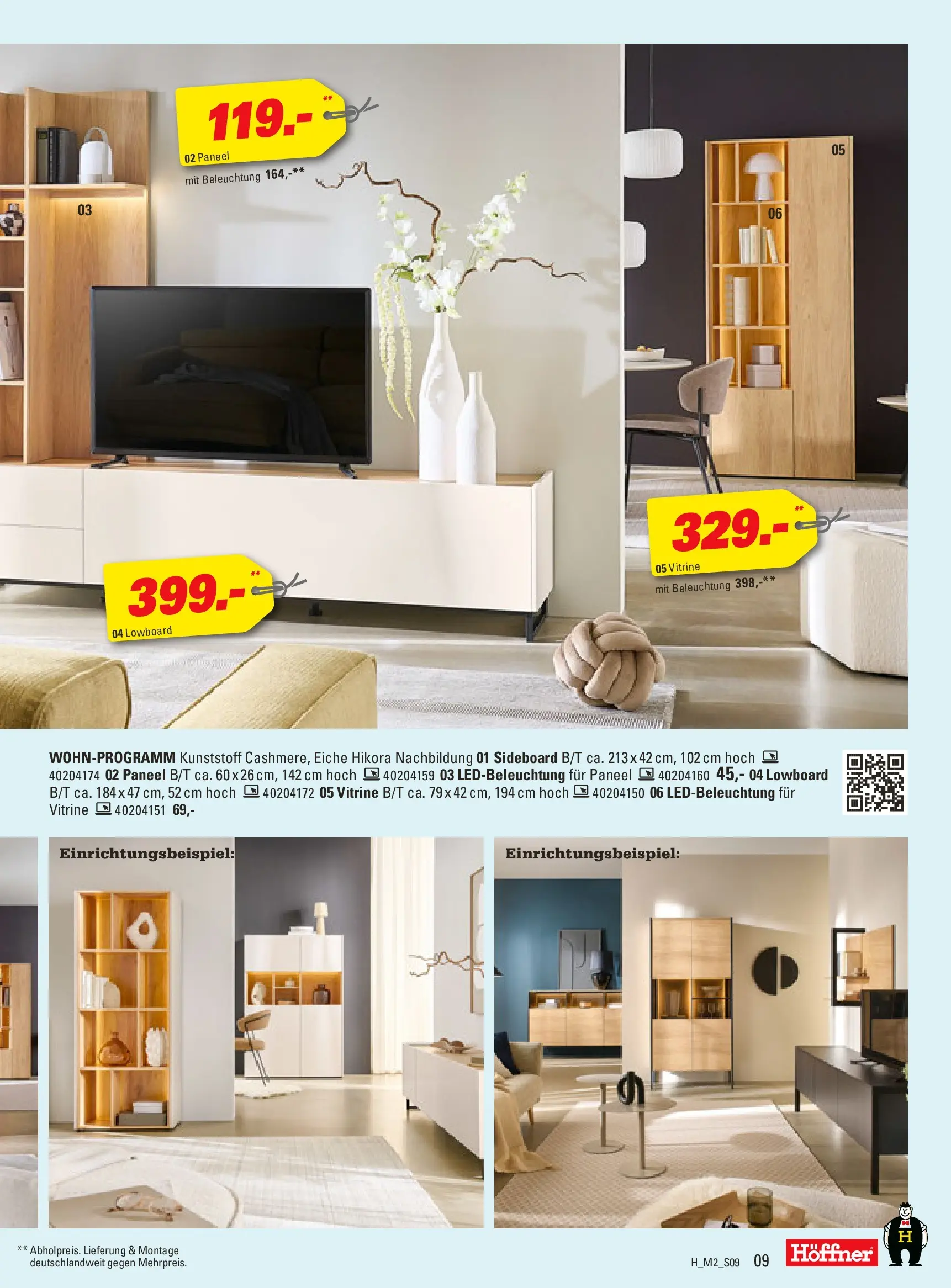 Höffner - Höffner: Möbelangebote (ab 10.02.2026) zum Blättern | Seite: 9 | Produkte: Sideboard, Lowboard, Vitrine