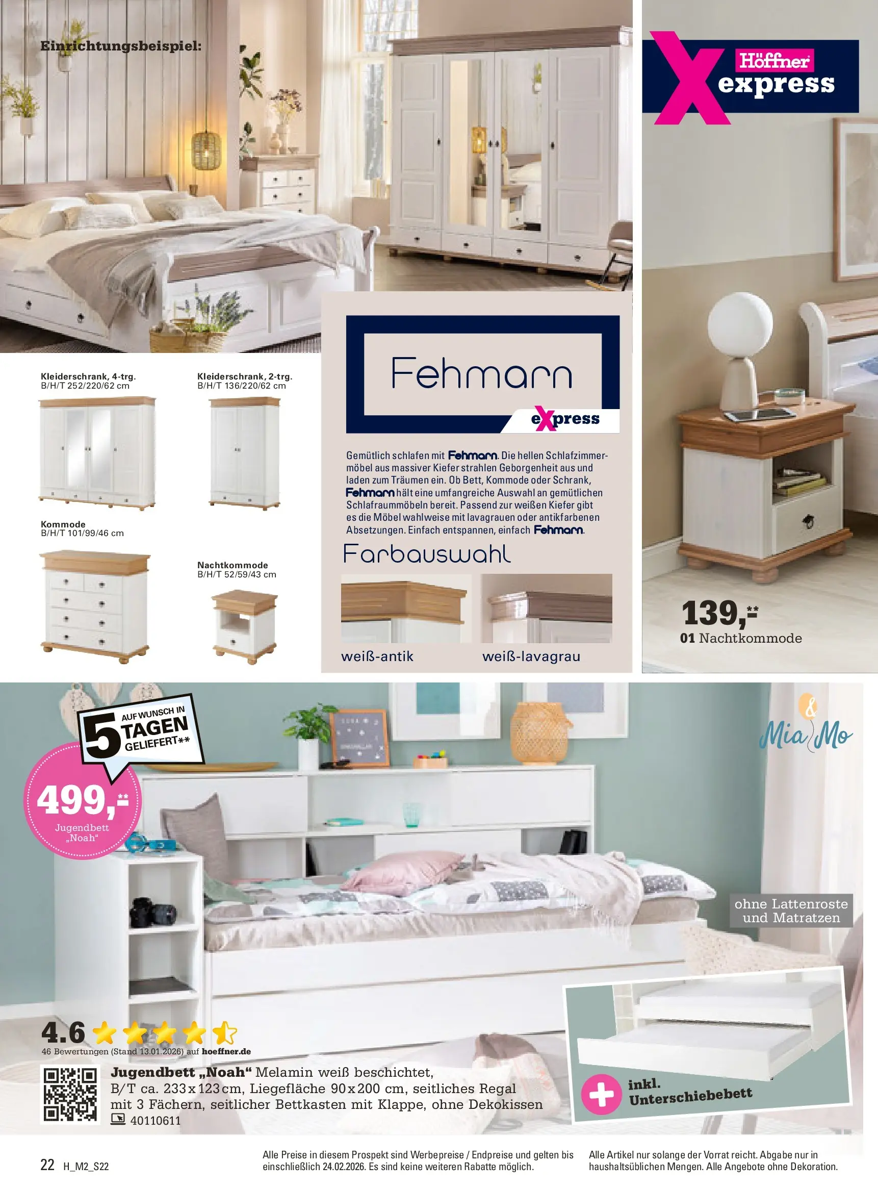 Höffner - Höffner: Möbelangebote (ab 10.02.2026) zum Blättern | Seite: 22 | Produkte: Kommode, Regal