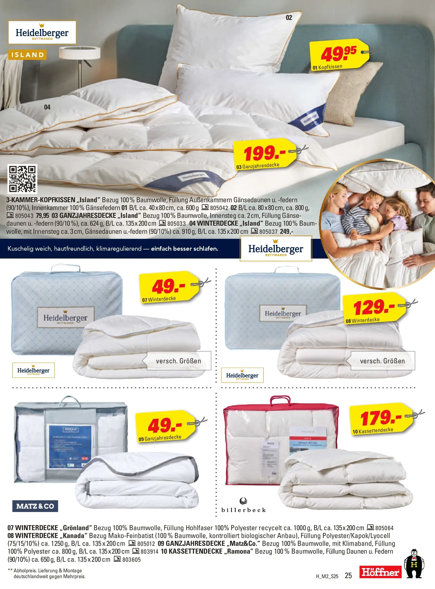 Höffner - Höffner: Möbelangebote (ab 10.02.2026) zum Blättern | Seite: 25 | Produkte: Kopfkissen