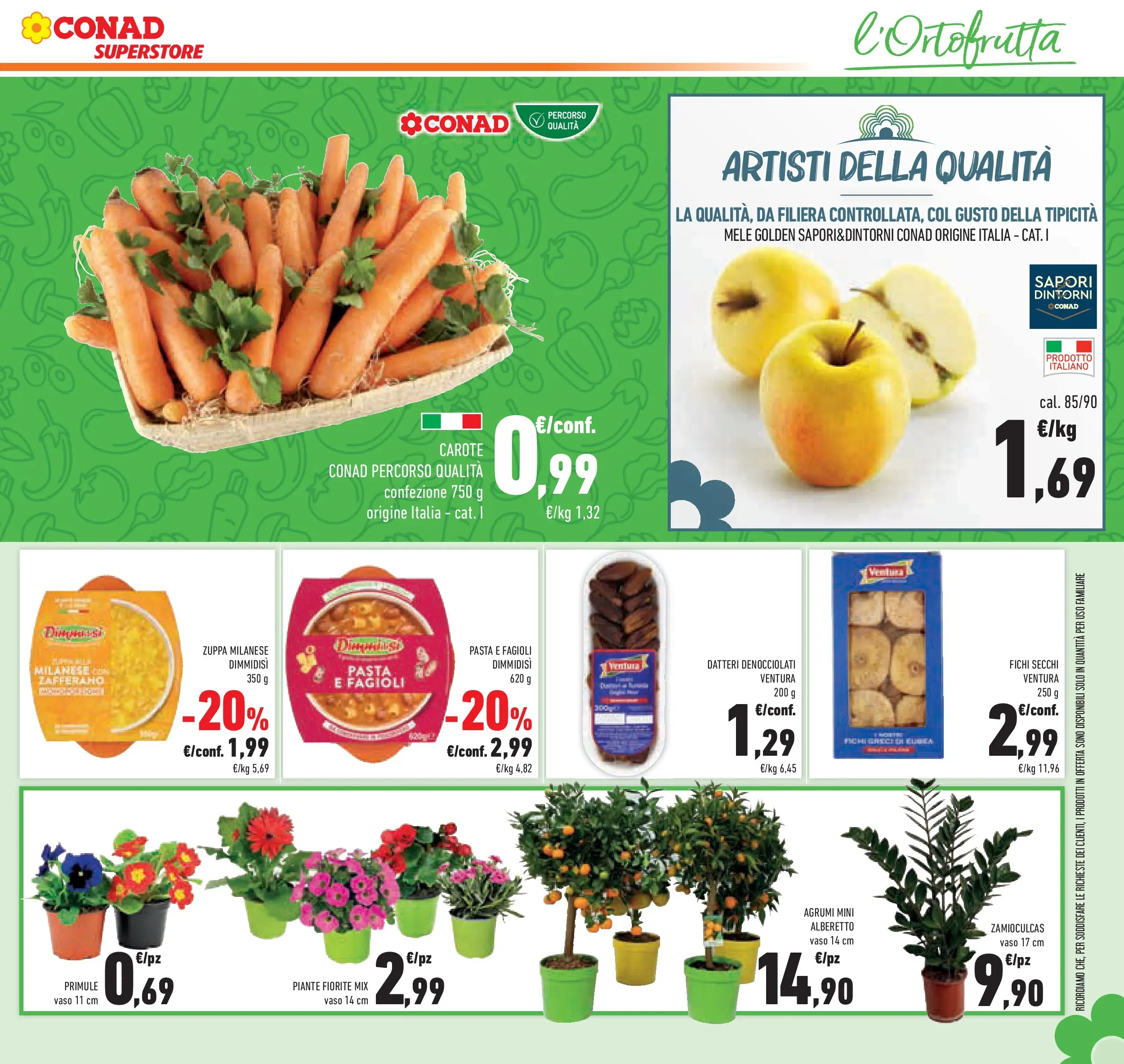 Volantino Conad dal 11/02/2026 > Anteprima | Pagina: 15 | Prodotti: Mele, Carote, Pasta, Vaso