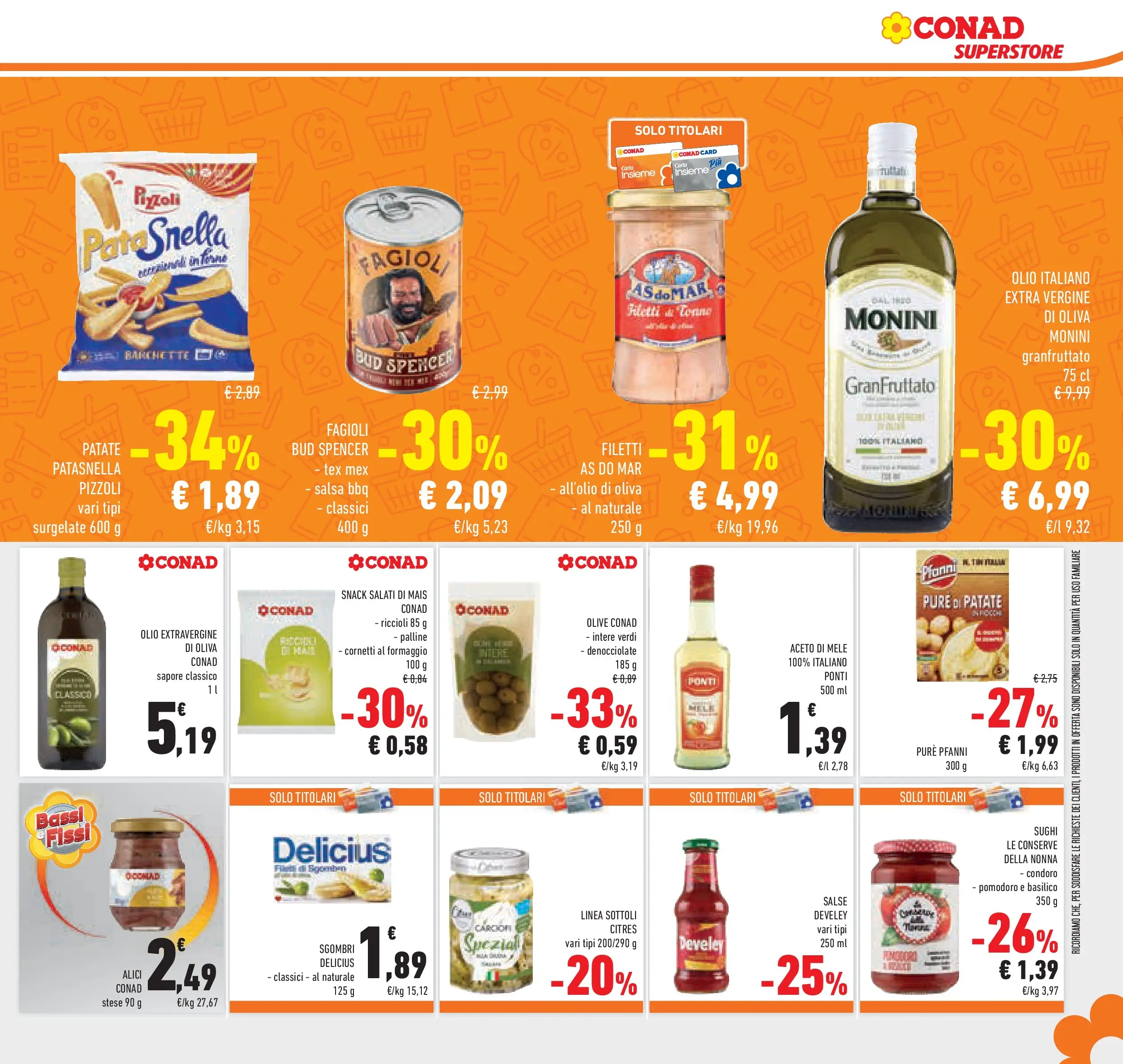 Volantino Conad dal 11/02/2026 > Anteprima | Pagina: 23 | Prodotti: Fagioli, Formaggio, Basilico, Tonno