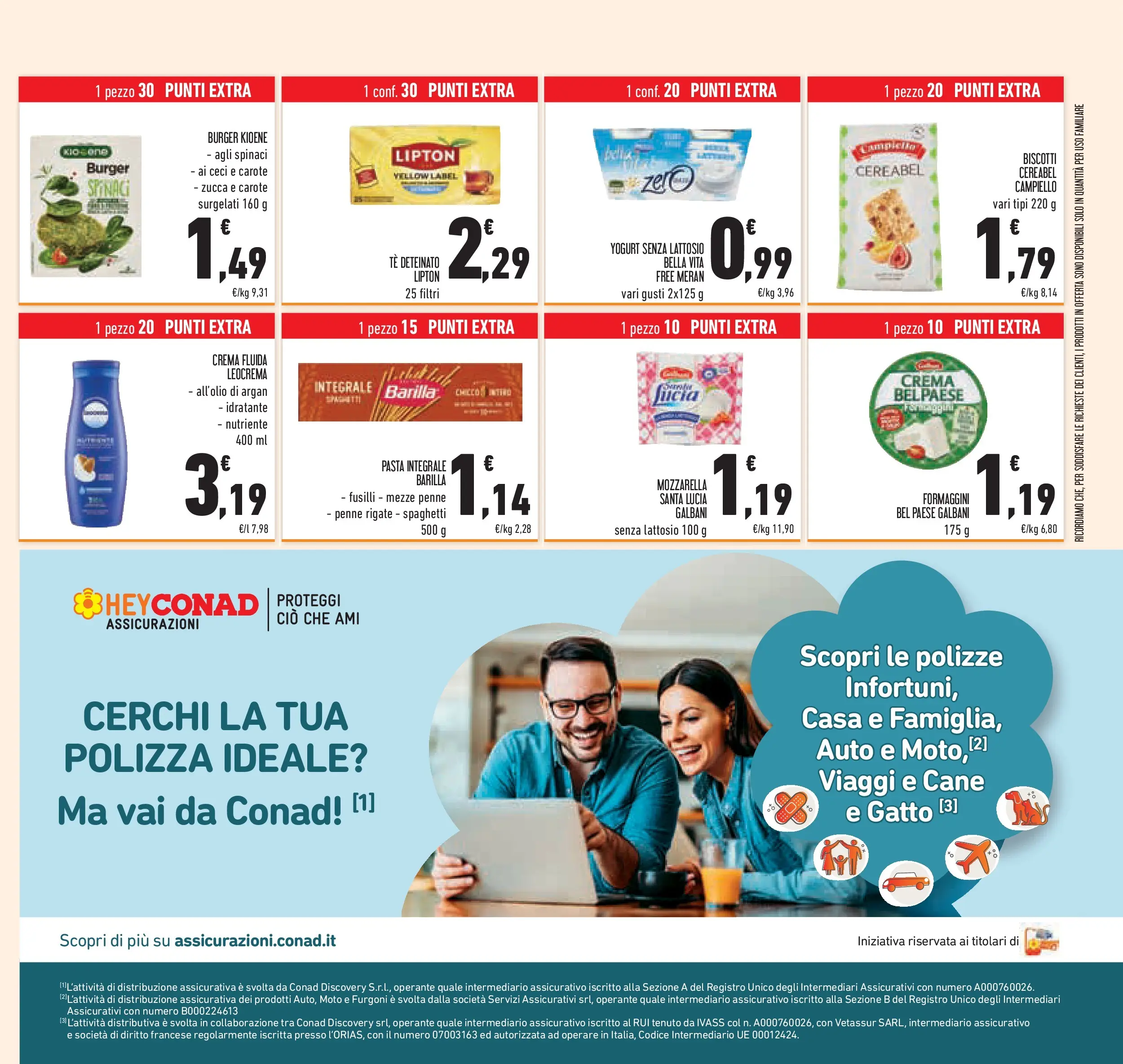 Volantino Conad dal 11/02/2026 > Anteprima | Pagina: 45 | Prodotti: Yogurt, Biscotti, Ceci, Penne