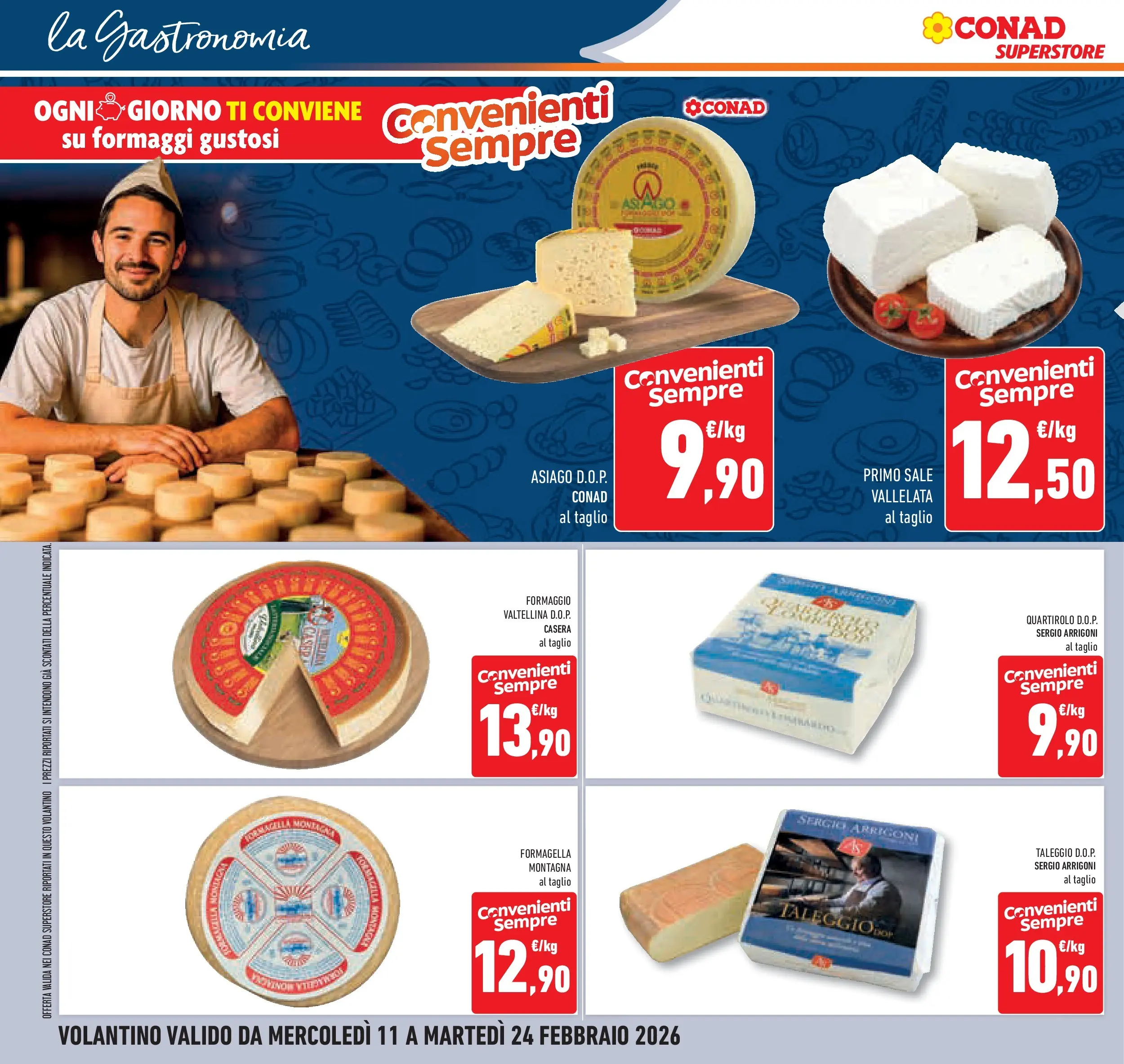 Volantino Conad dal 11/02/2026 > Anteprima | Pagina: 10 | Prodotti: Sale, Formaggio