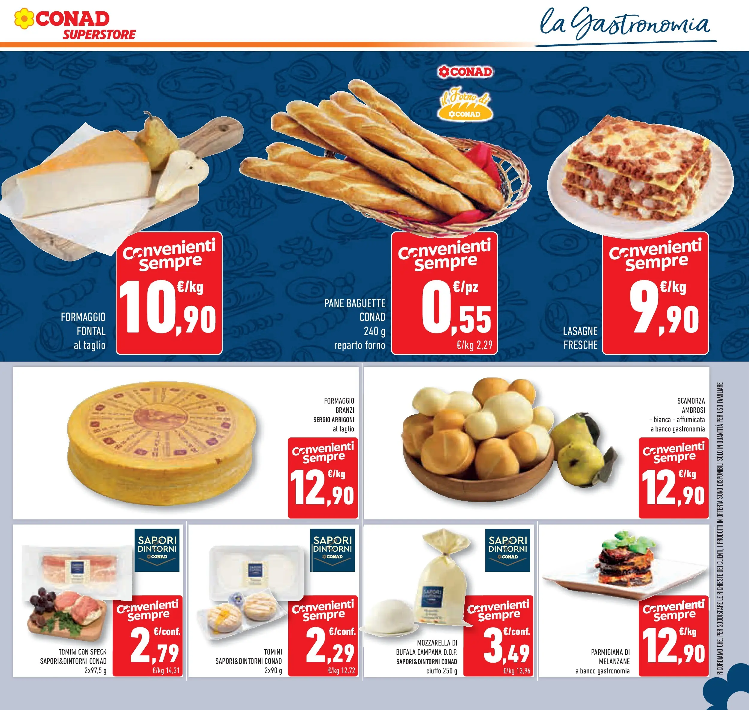 Volantino Conad dal 11/02/2026 > Anteprima | Pagina: 11 | Prodotti: Pane, Mozzarella, Lasagna, Melanzane