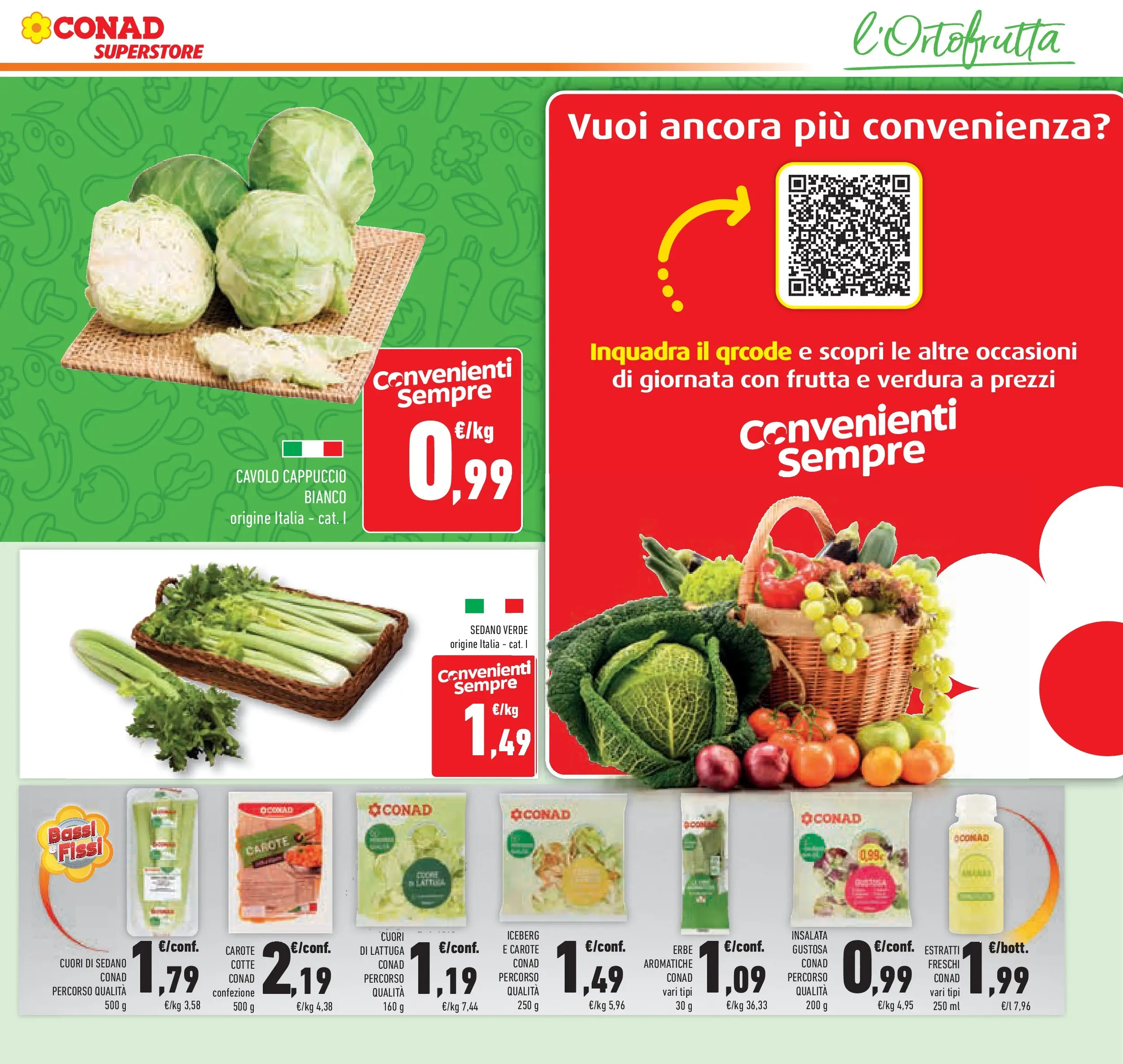 Volantino Conad dal 11/02/2026 > Anteprima | Pagina: 15 | Prodotti: Insalata, Carote, Cavolo, Cappuccio