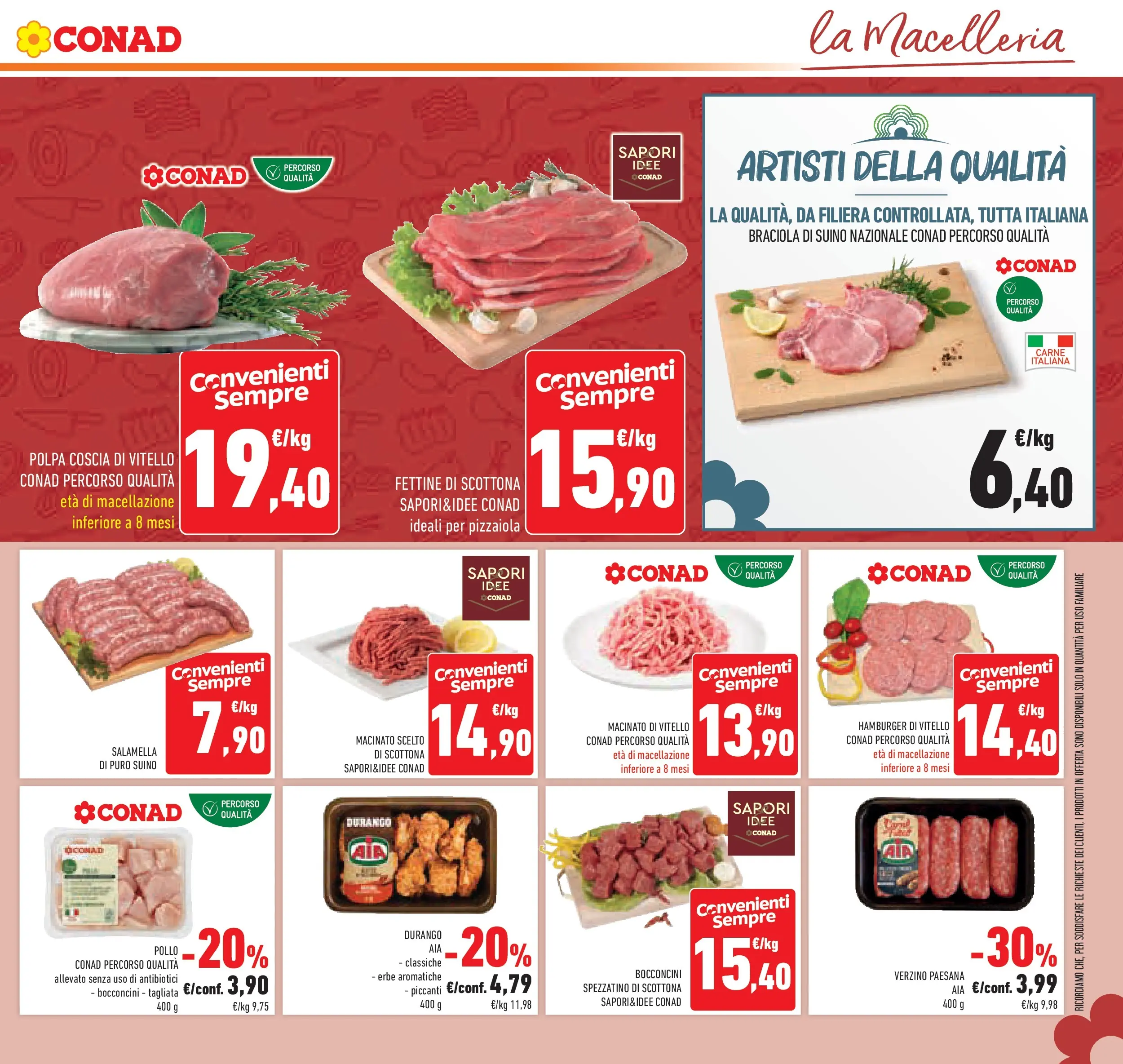 Volantino Conad dal 11/02/2026 > Anteprima | Pagina: 13 | Prodotti: Salamella, Pollo, Vitello, Macinato