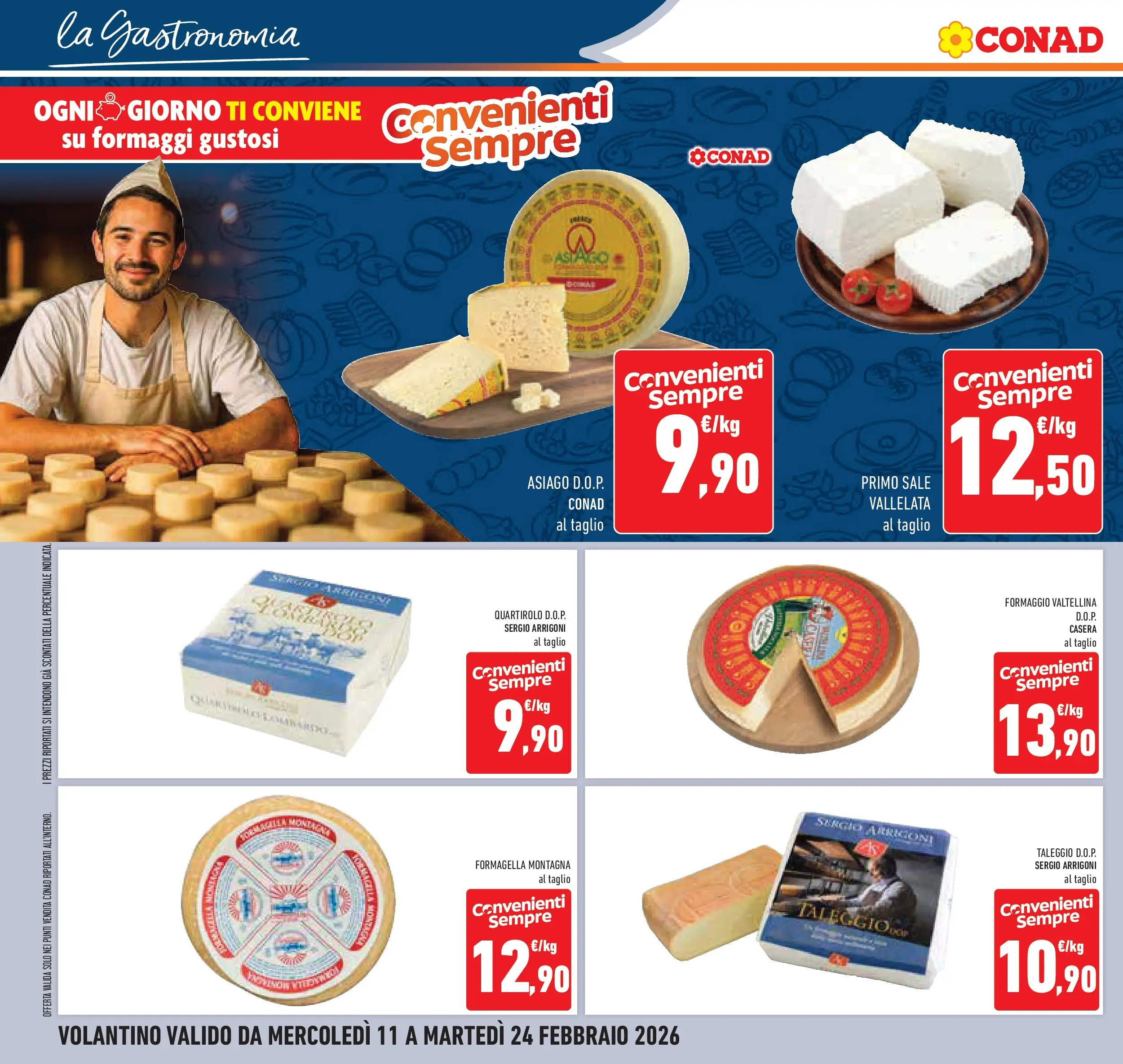 Volantino Conad dal 11/02/2026 > Anteprima | Pagina: 14 | Prodotti: Sale, Formaggio