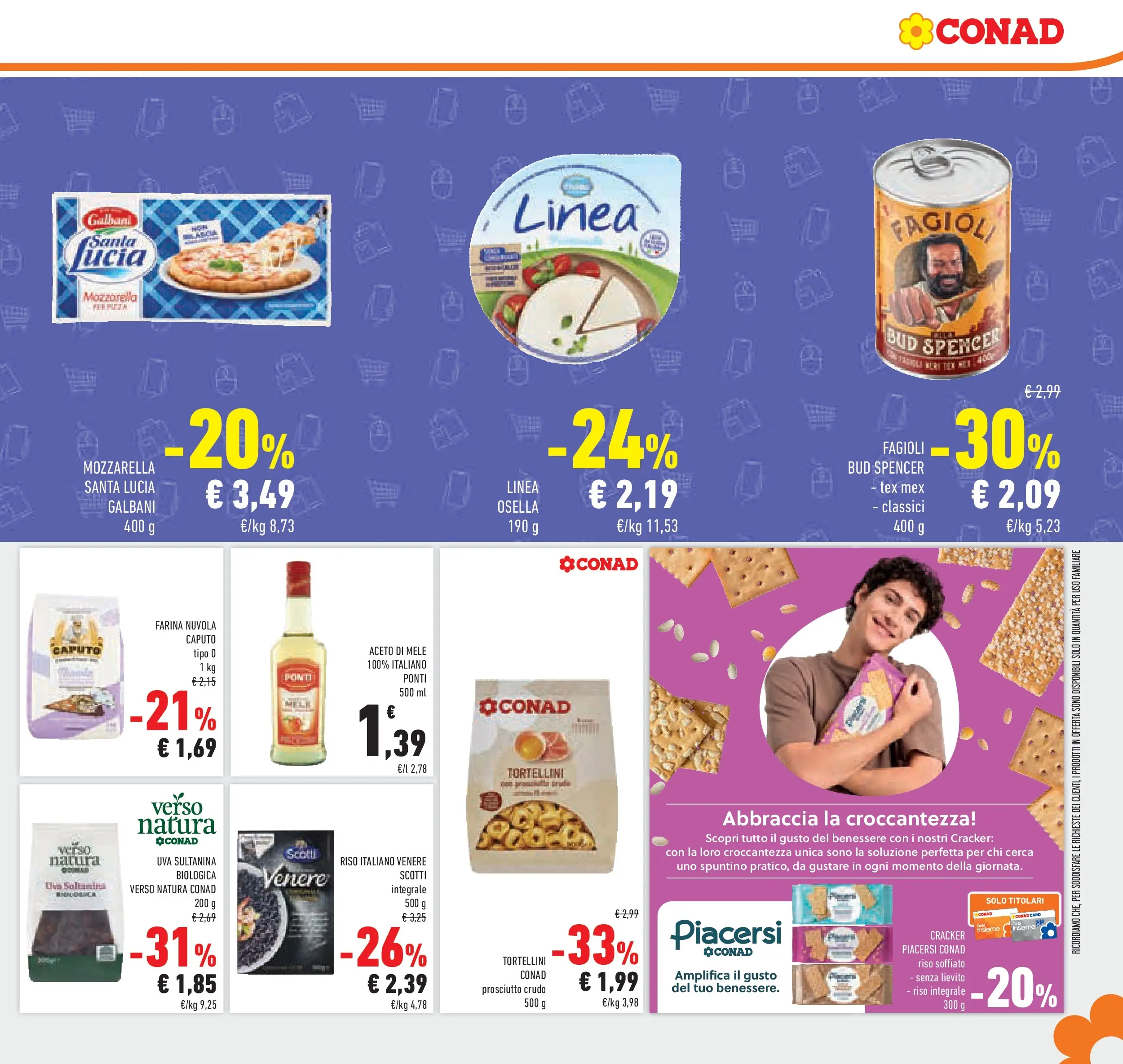 Volantino Conad dal 11/02/2026 > Anteprima | Pagina: 29 | Prodotti: Mele, Aceto di mele, Fagioli, Crackers
