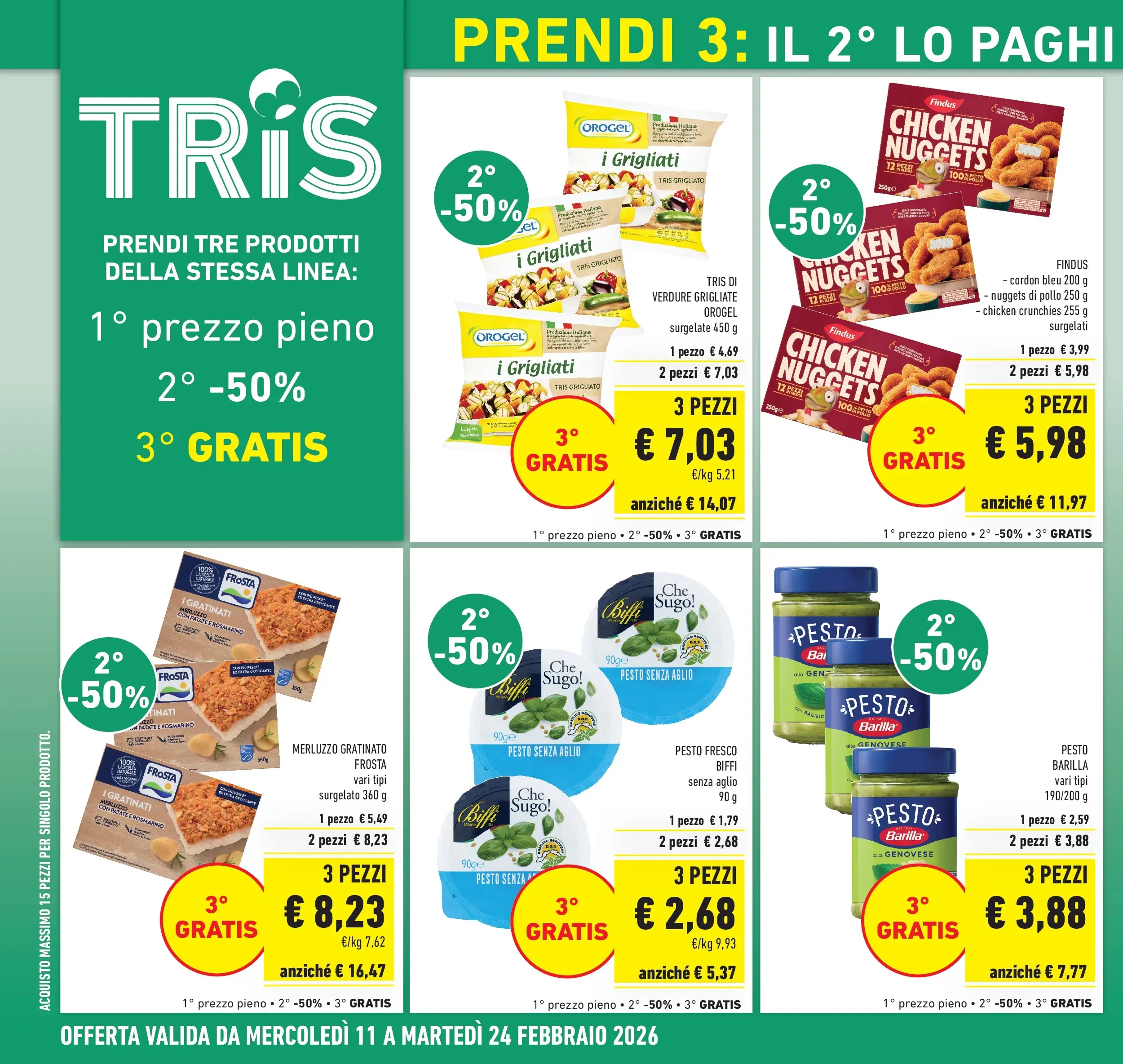 Volantino Conad dal 11/02/2026 > Anteprima | Pagina: 6 | Prodotti: Pollo, Nuggets, Patate, Verdure