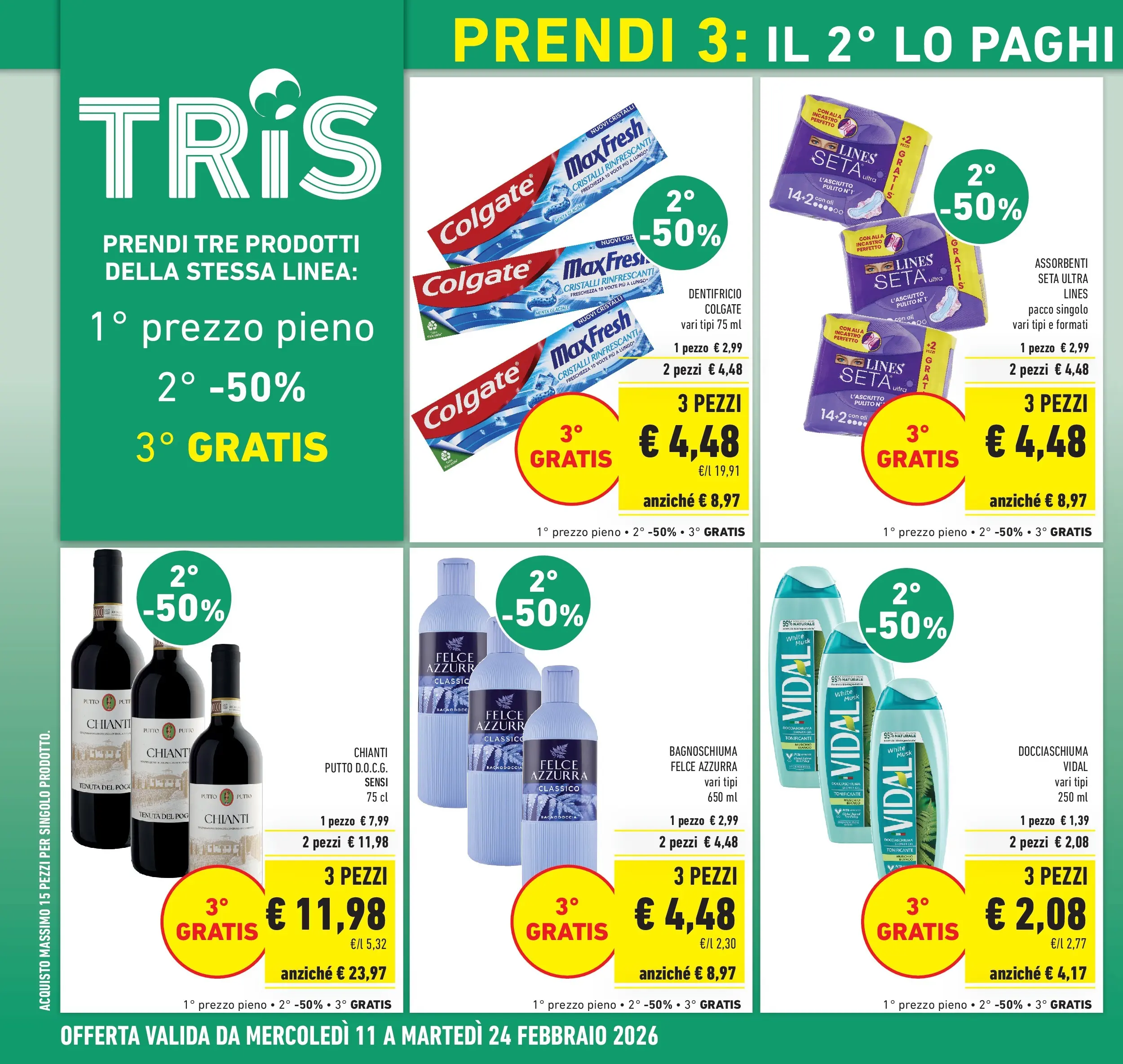 Volantino Conad dal 11/02/2026 > Anteprima | Pagina: 8 | Prodotti: Bagnoschiuma, Dentifricio