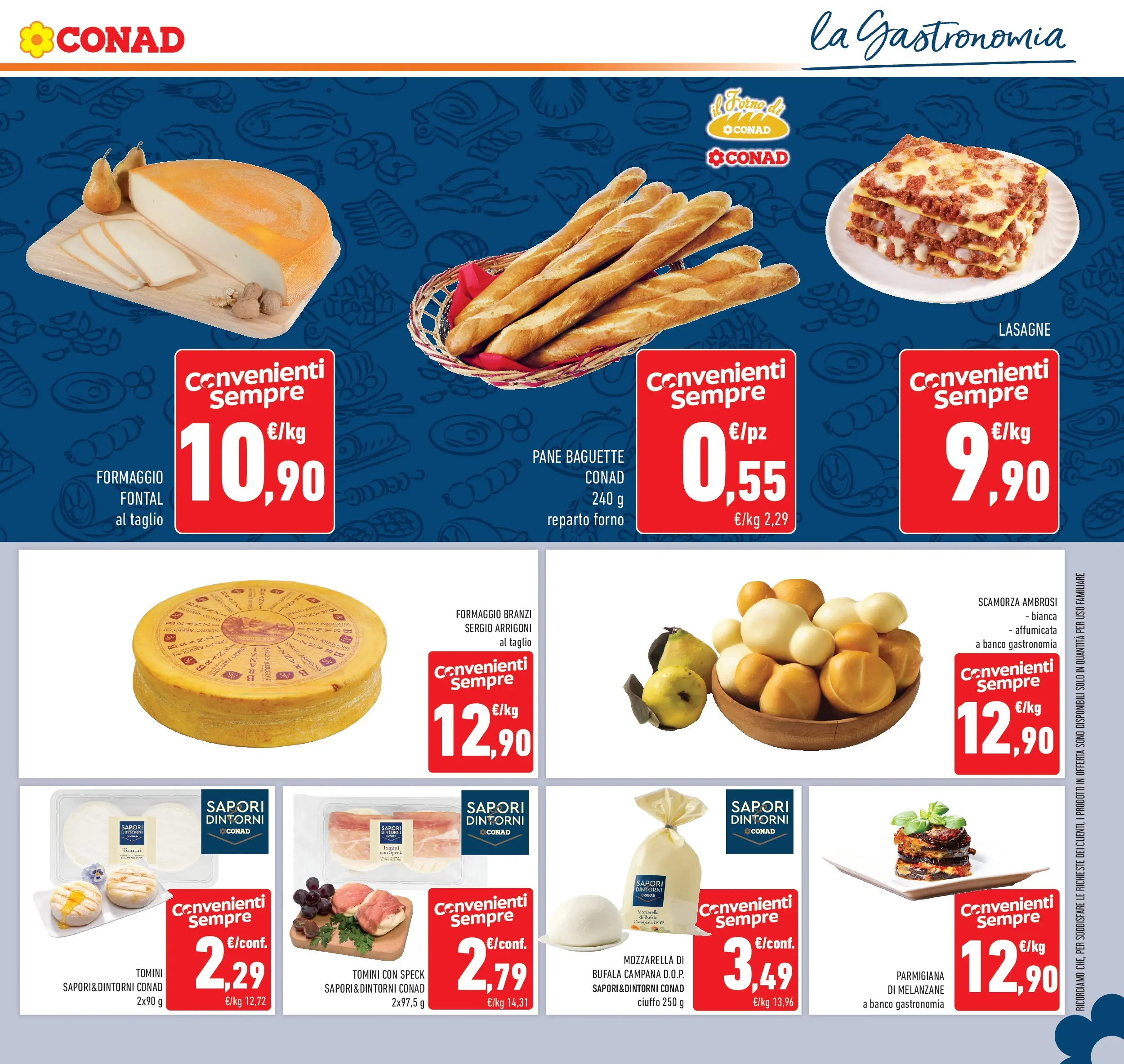 Volantino Conad dal 11/02/2026 > Anteprima | Pagina: 15 | Prodotti: Speck, Formaggio, Melanzane, Forno