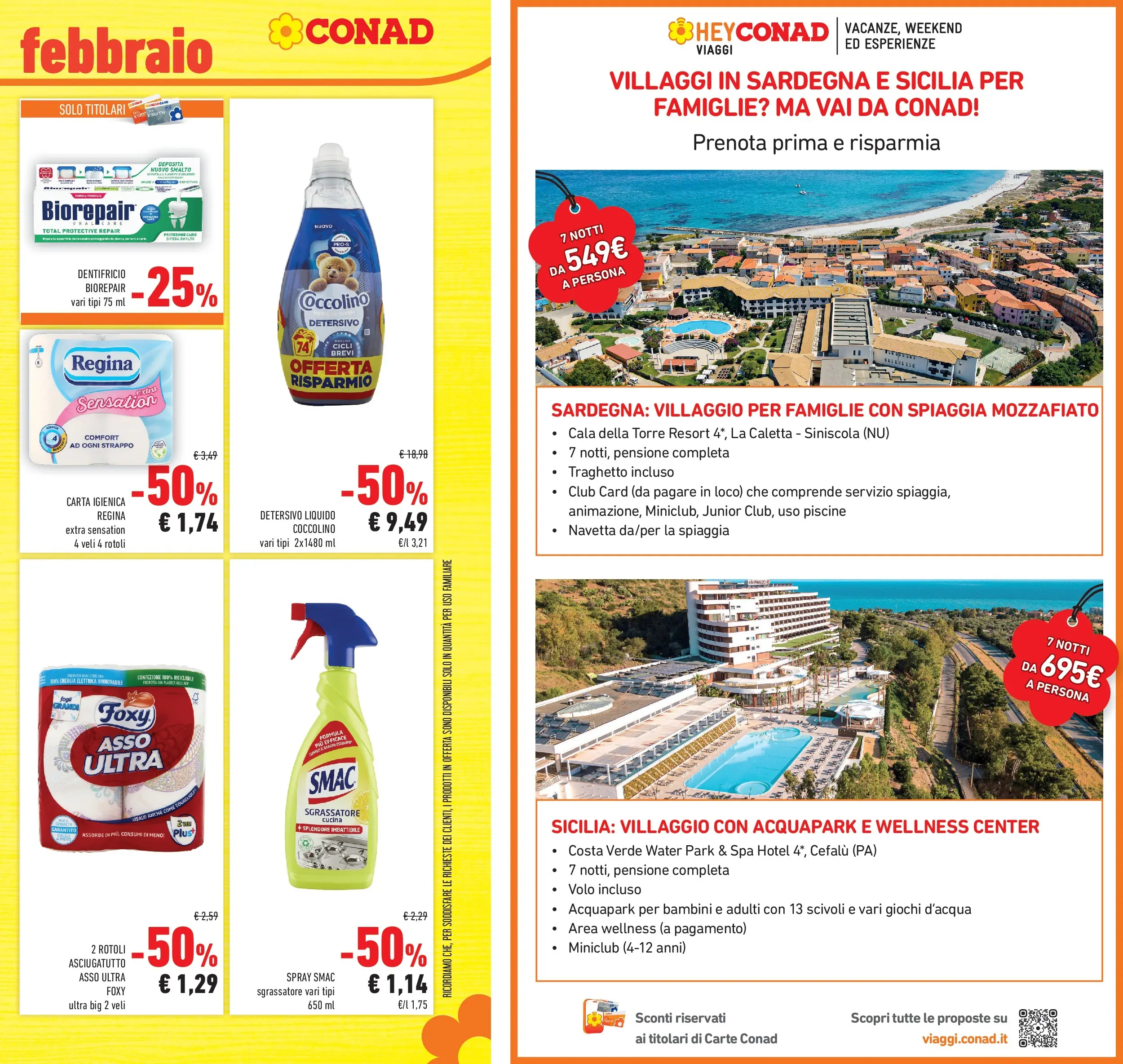 Volantino Conad dal 11/02/2026 > Anteprima | Pagina: 39 | Prodotti: Carta igienica, Dentifricio, Sgrassatore, Asciugatutto