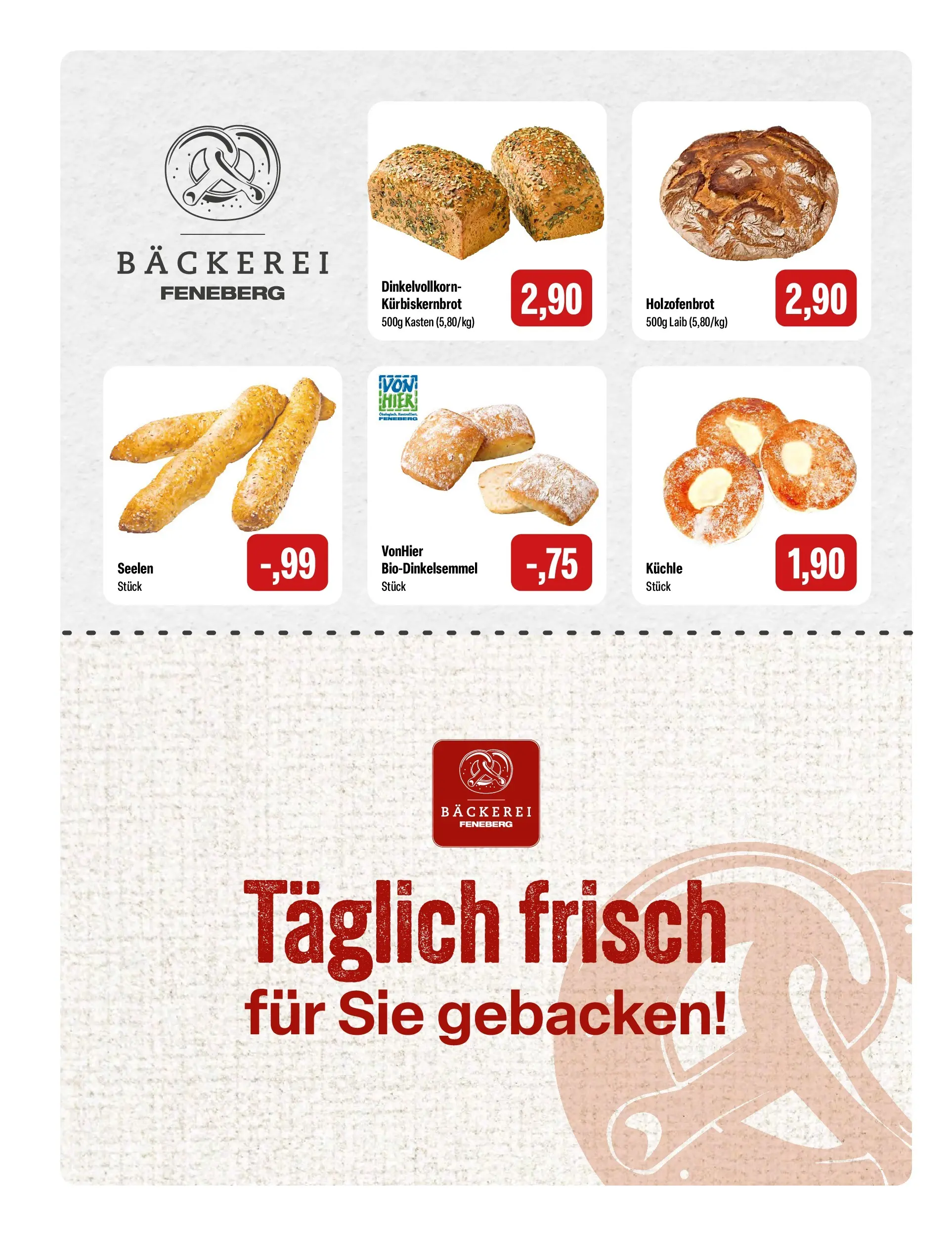 Feneberg - Feneberg: Aktuelle Angebote (ab 19.02.2026) zum Blättern | Seite: 4 | Produkte: Bäckerei