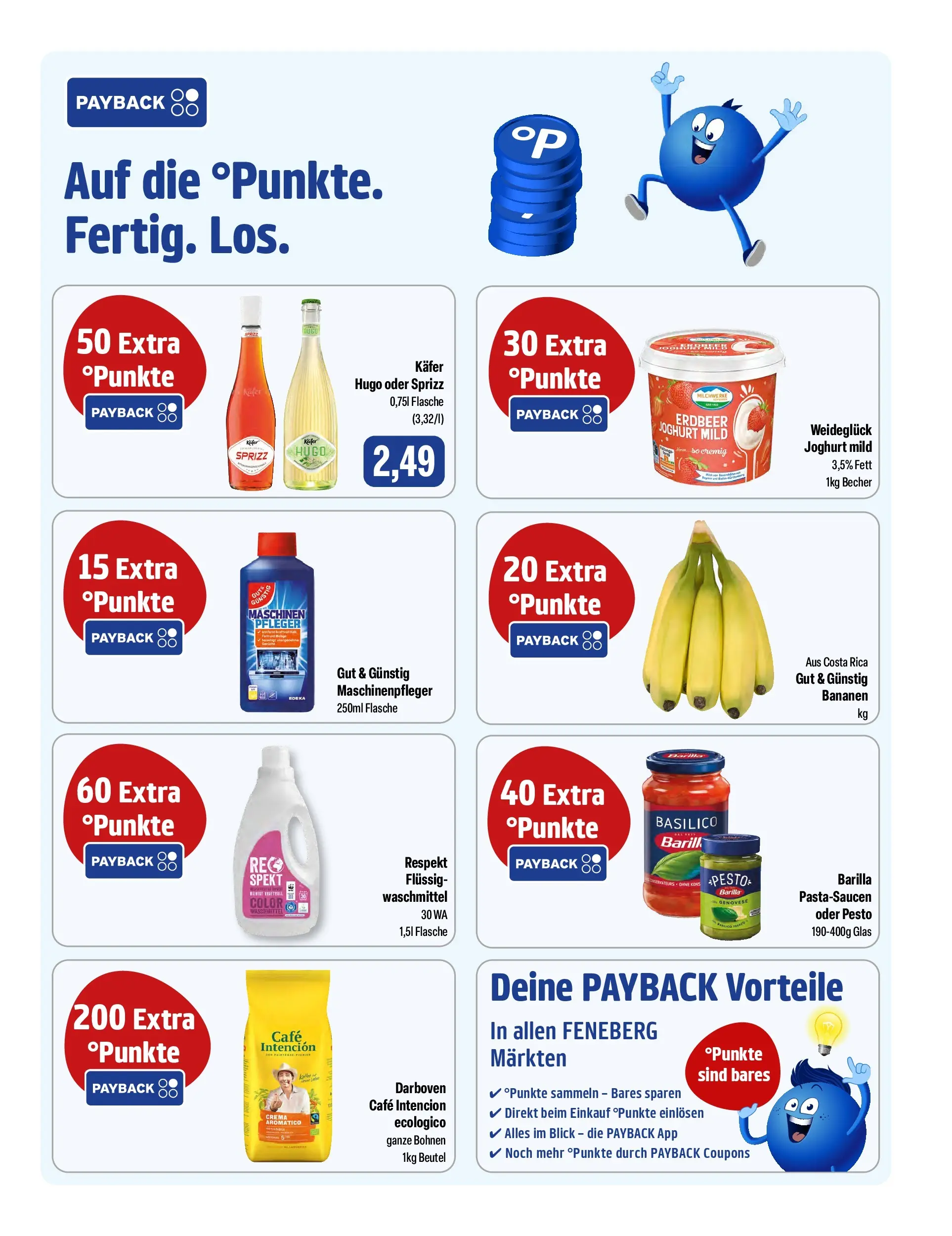 Feneberg - Feneberg: Aktuelle Angebote (ab 19.02.2026) zum Blättern | Seite: 9 | Produkte: Joghurt, Barilla, Bananen, Hugo