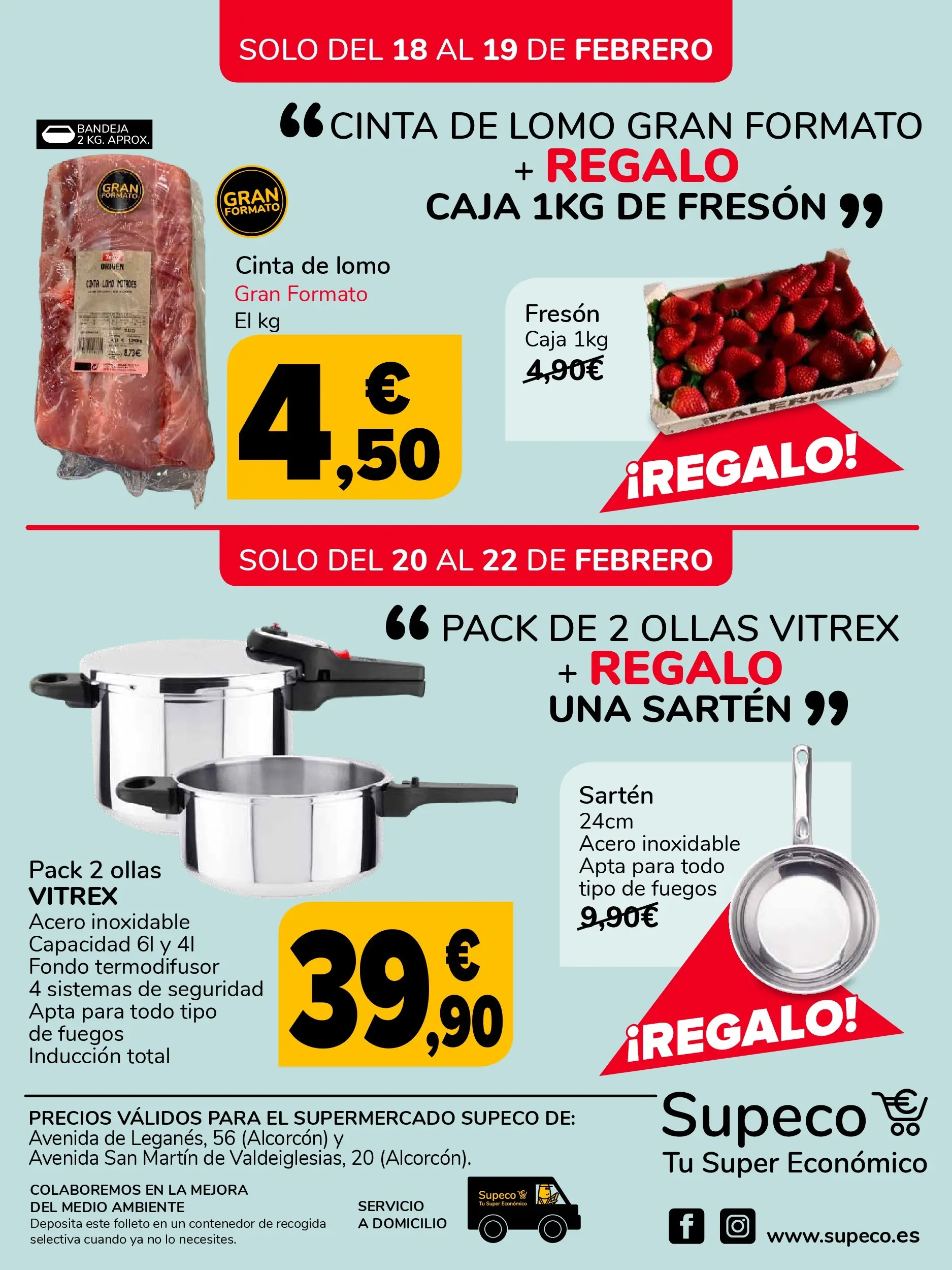 Supeco folleto 09/02/2026 - 22/02/2026 | Página: 4 | Productos: Bandeja, Caja