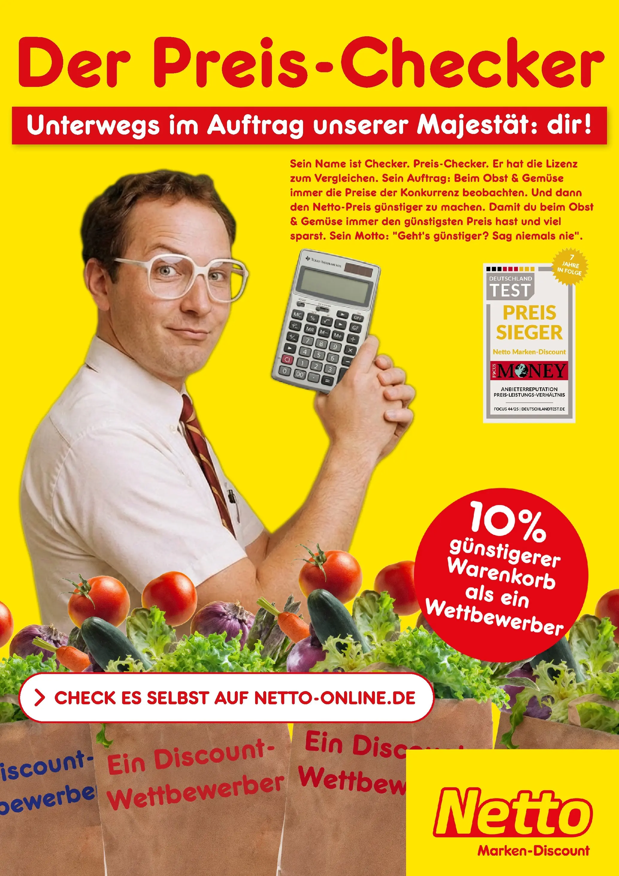 Netto Marken-Discount prospekt Mannheim	 (ab 10.02.2026) » Angebote | Seite: 1 | Produkte: Gemüse, Obst