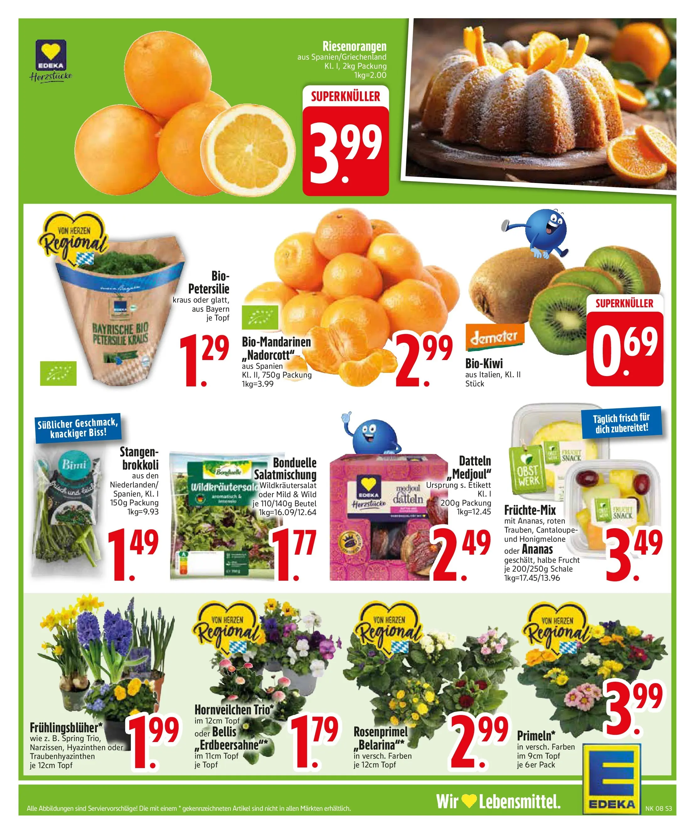 Edeka prospekt Altmannstein	 (ab 16.02.2026) » Angebote Online | Seite: 3 | Produkte: Honigmelone, Obst, Brokkoli, Petersilie