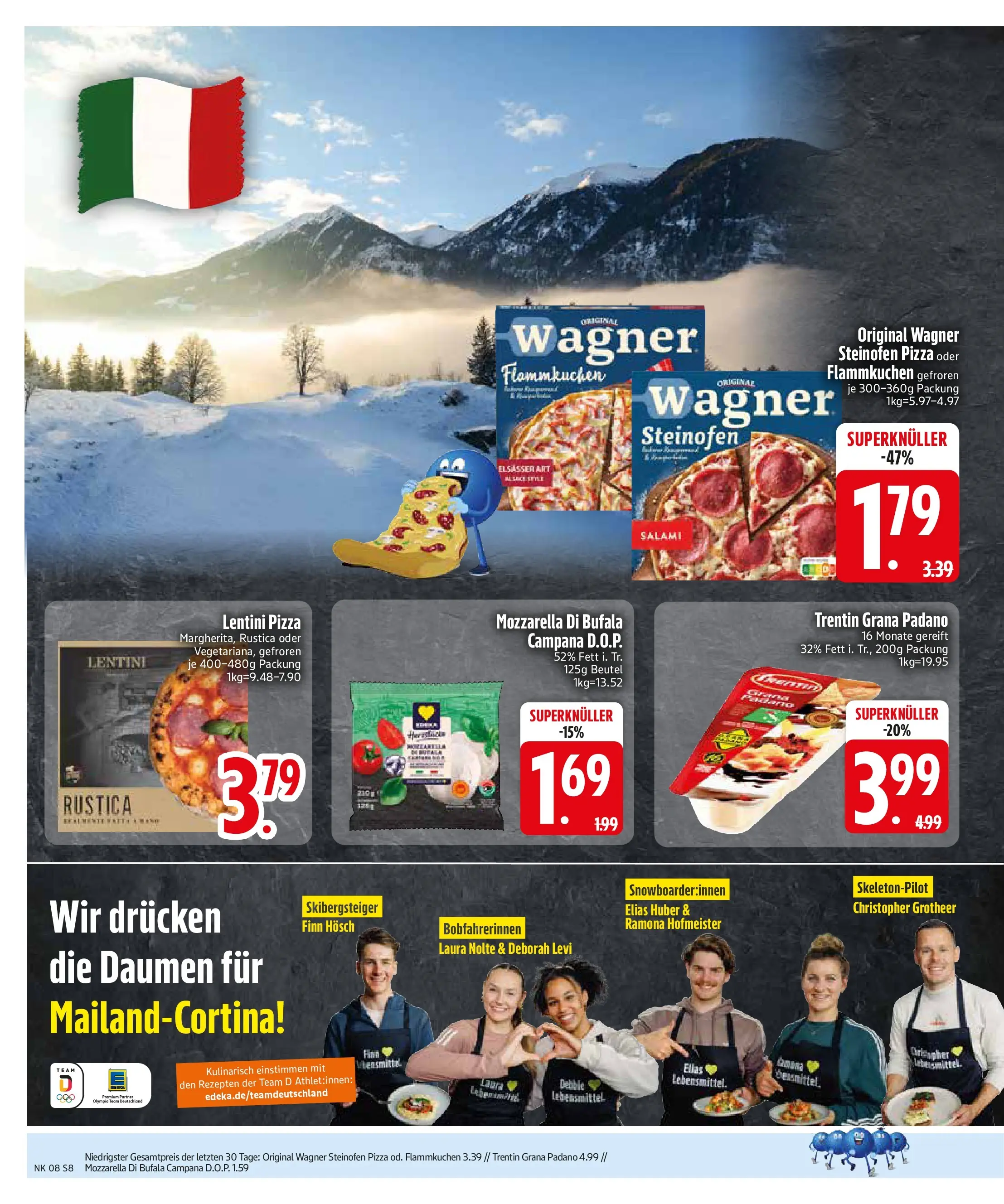 Edeka prospekt Altmannstein	 (ab 16.02.2026) » Angebote Online | Seite: 8 | Produkte: Mozzarella, Salami, Pizza