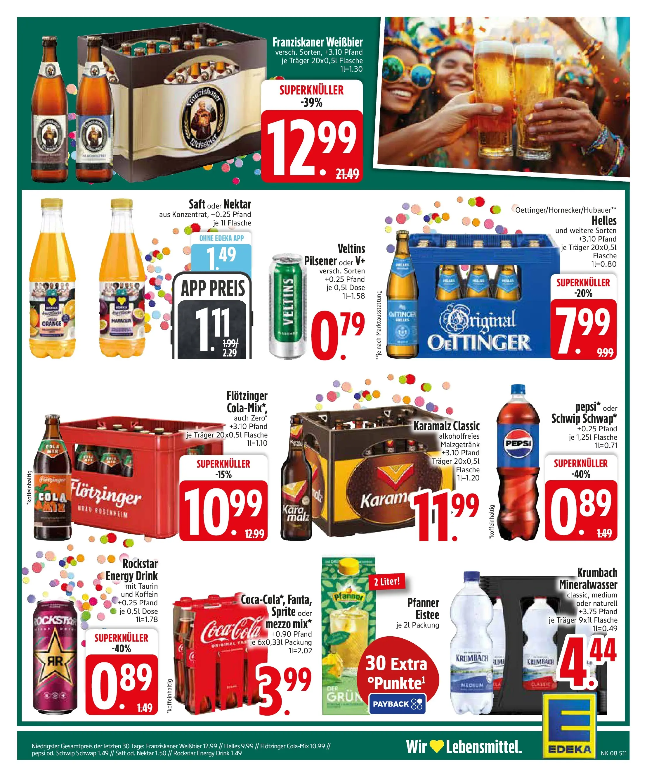 Edeka prospekt Altmannstein	 (ab 16.02.2026) » Angebote Online | Seite: 11 | Produkte: Mezzo mix, Oettinger, Pepsi, Saft