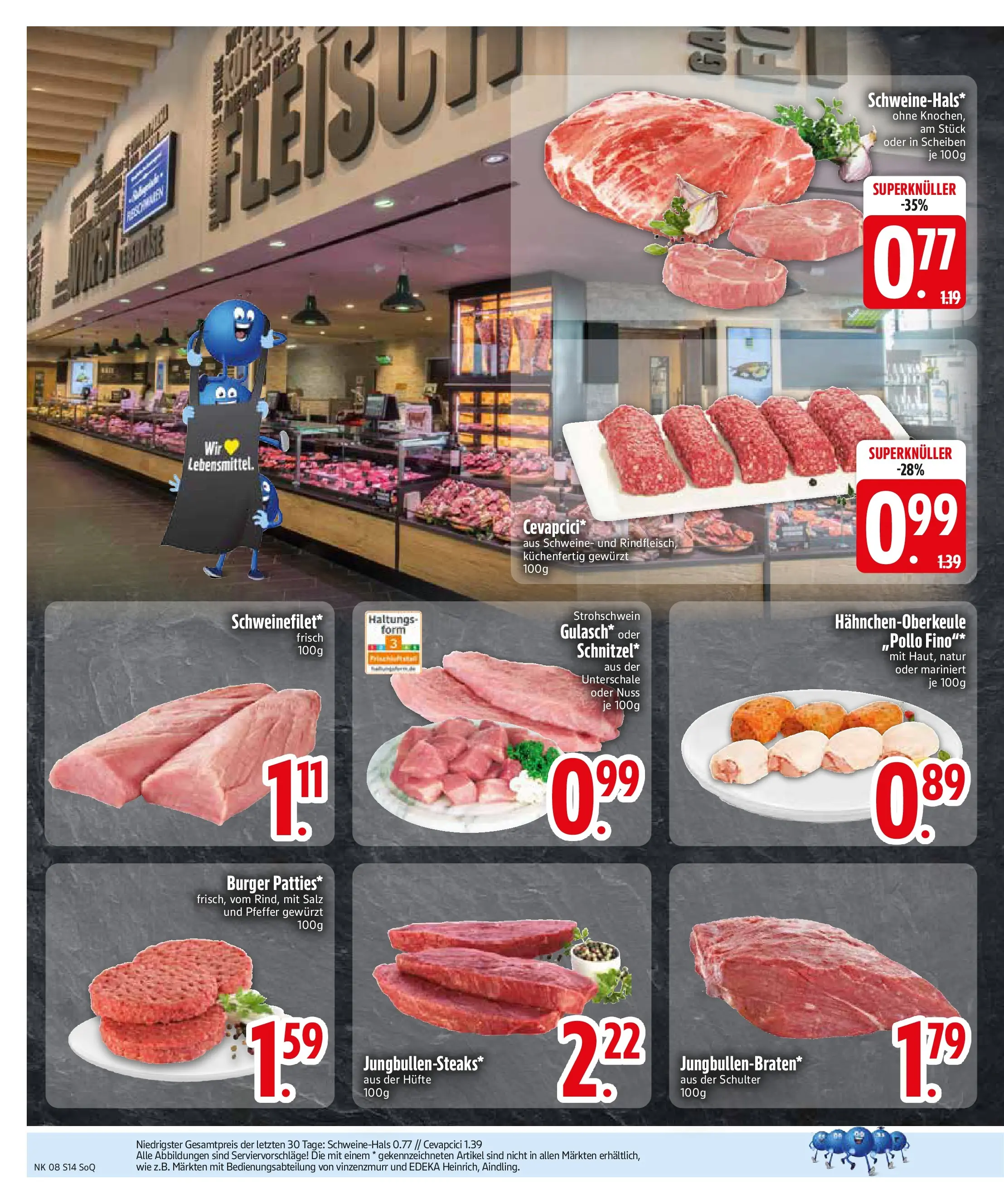 Edeka prospekt Sonthofen	 (ab 16.02.2026) » Angebote Online | Seite: 14 | Produkte: Cevapcici, Burger, Pfeffer, Rindfleisch