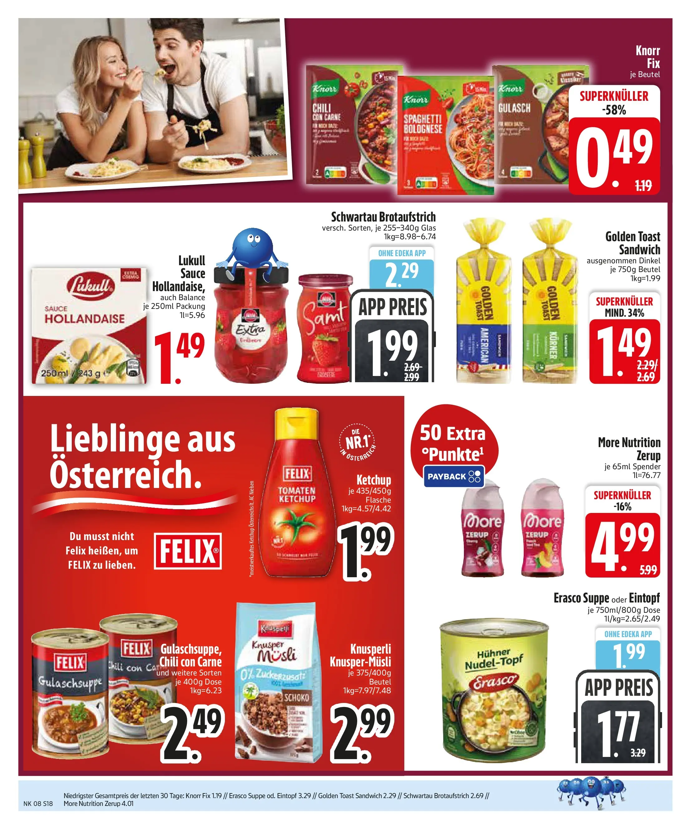 Edeka prospekt Altmannstein	 (ab 16.02.2026) » Angebote Online | Seite: 18 | Produkte: Knorr fix, Knorr, Erasco, Ketchup