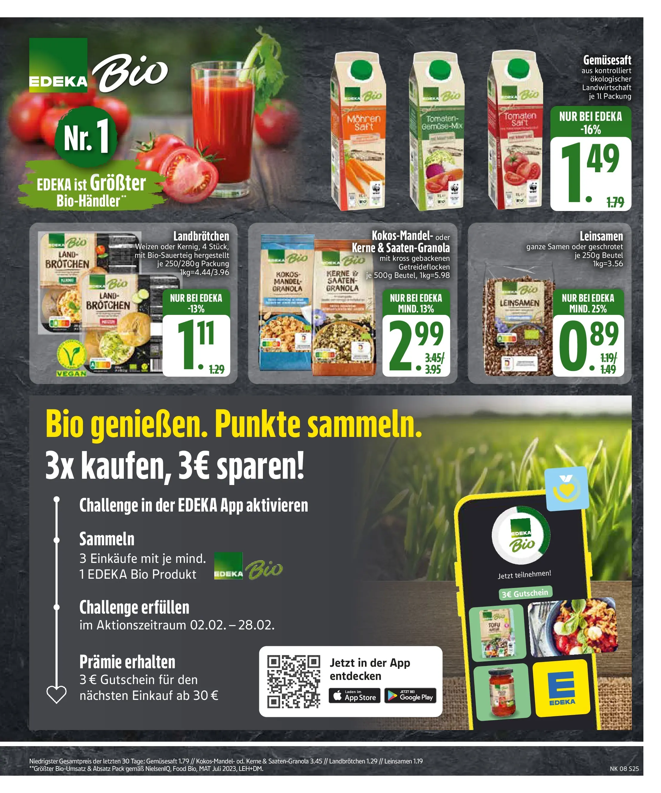 Edeka prospekt Altmannstein	 (ab 16.02.2026) » Angebote Online | Seite: 25 | Produkte: Tomaten, Mohren, Saft