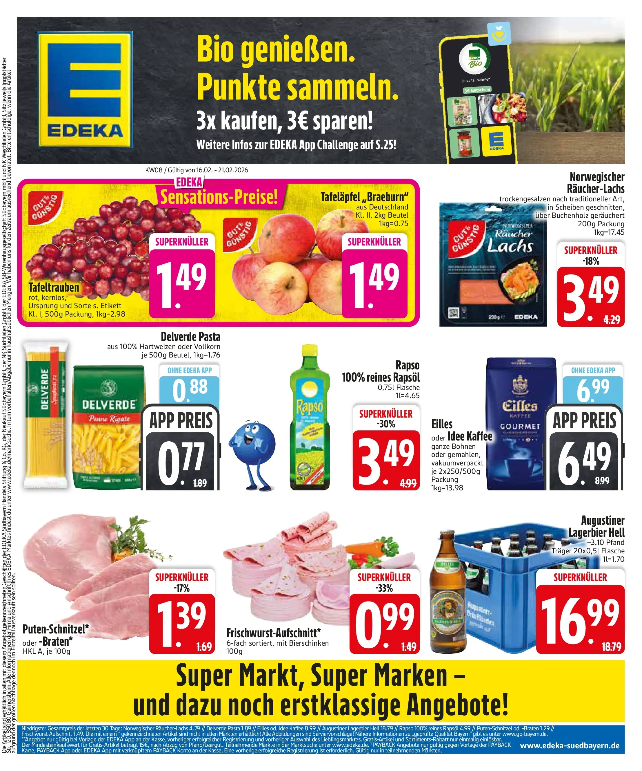 Edeka prospekt Altmannstein	 (ab 16.02.2026) » Angebote Online | Seite: 1 | Produkte: Kaffee, Rapsöl, Räucherlachs, Putenschnitzel