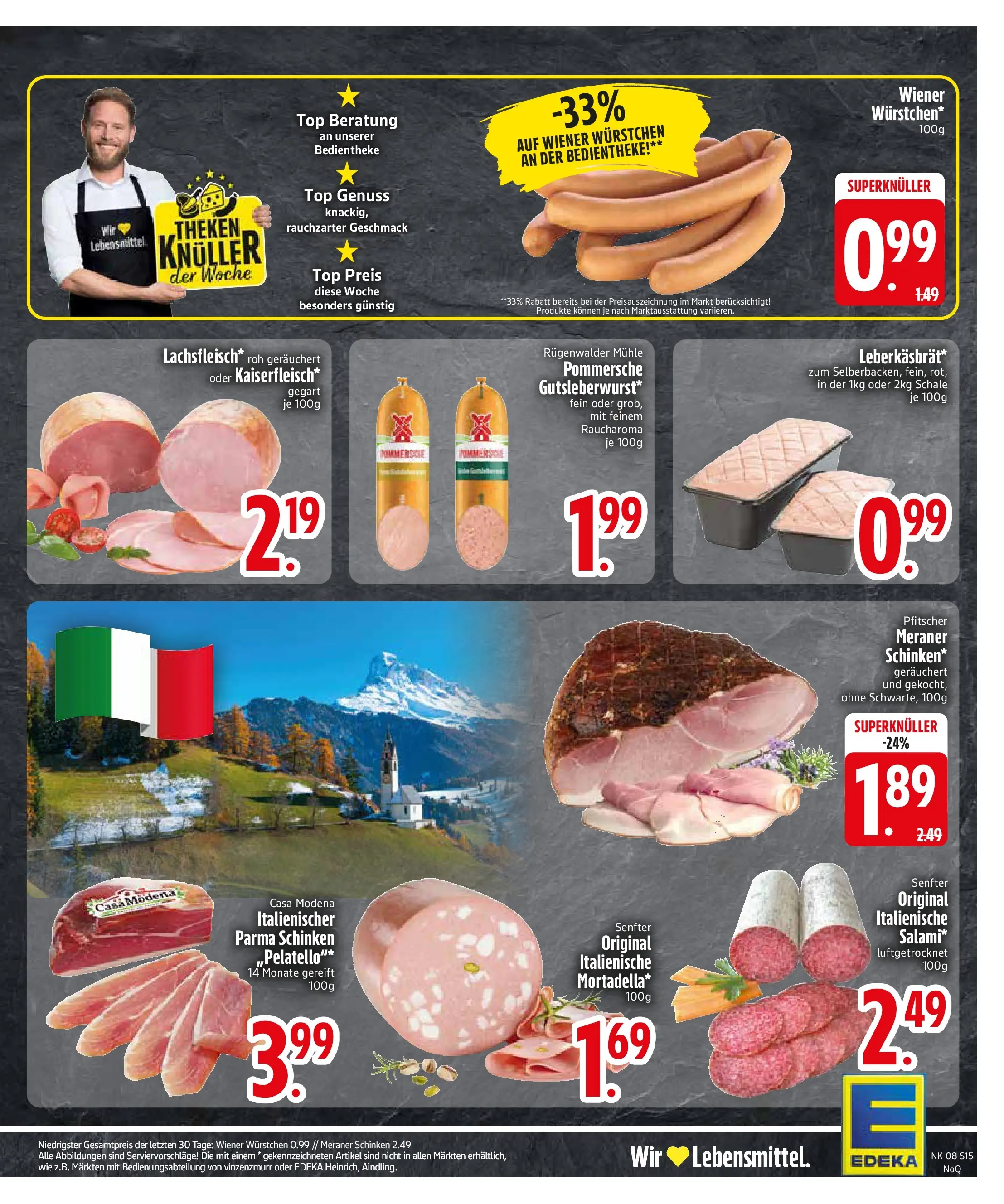 Edeka prospekt Altmannstein	 (ab 16.02.2026) » Angebote Online | Seite: 15 | Produkte: Top, Mühle, Salami, Schinken