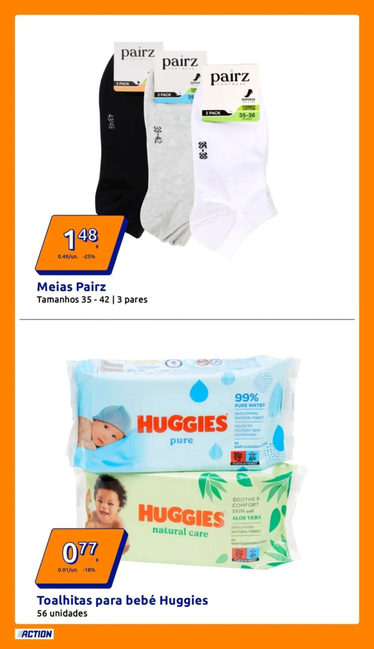Action - Preços extremamente baixos » de 11/02/2026 - 17/02/2026 | Página: 2 | Produtos: Meias