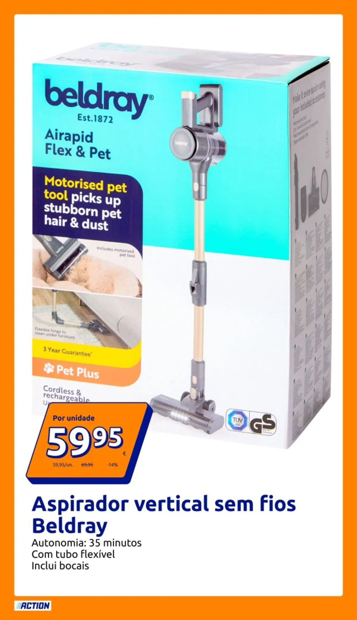 Action - Preços extremamente baixos » de 11/02/2026 - 17/02/2026 | Página: 13 | Produtos: Aspirador