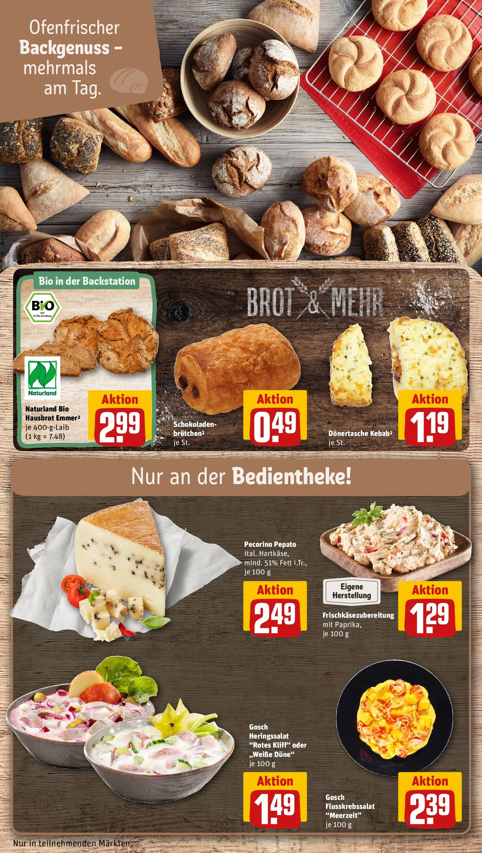 REWE Prospekt ab 16.02.2026 zum Blättern » Angebote | Seite: 15 | Produkte: Paprika, Brot