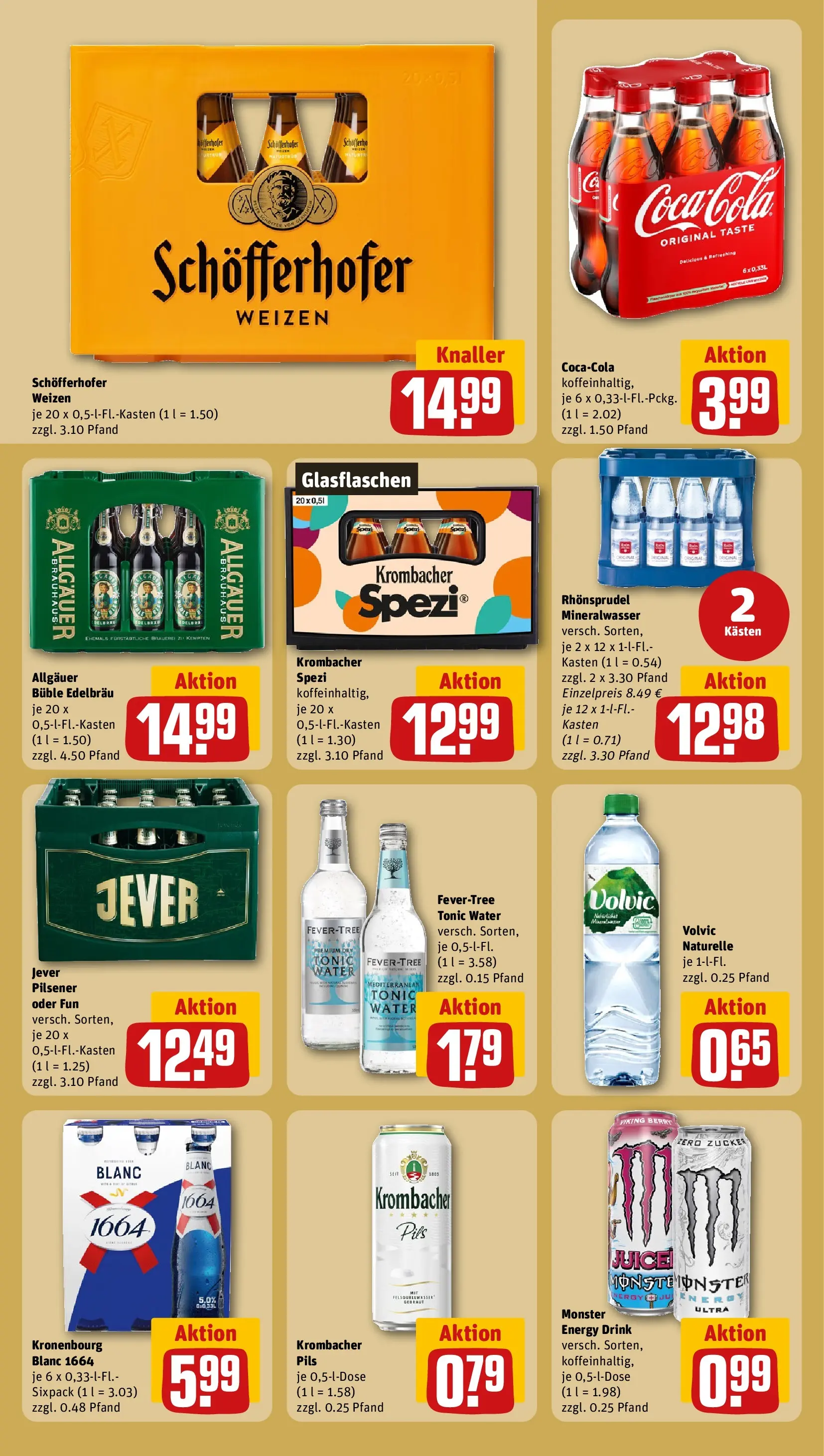 REWE Prospekt ab 16.02.2026 zum Blättern » Angebote | Seite: 20 | Produkte: Pils, Mineralwasser, Krombacher, Rhonsprudel