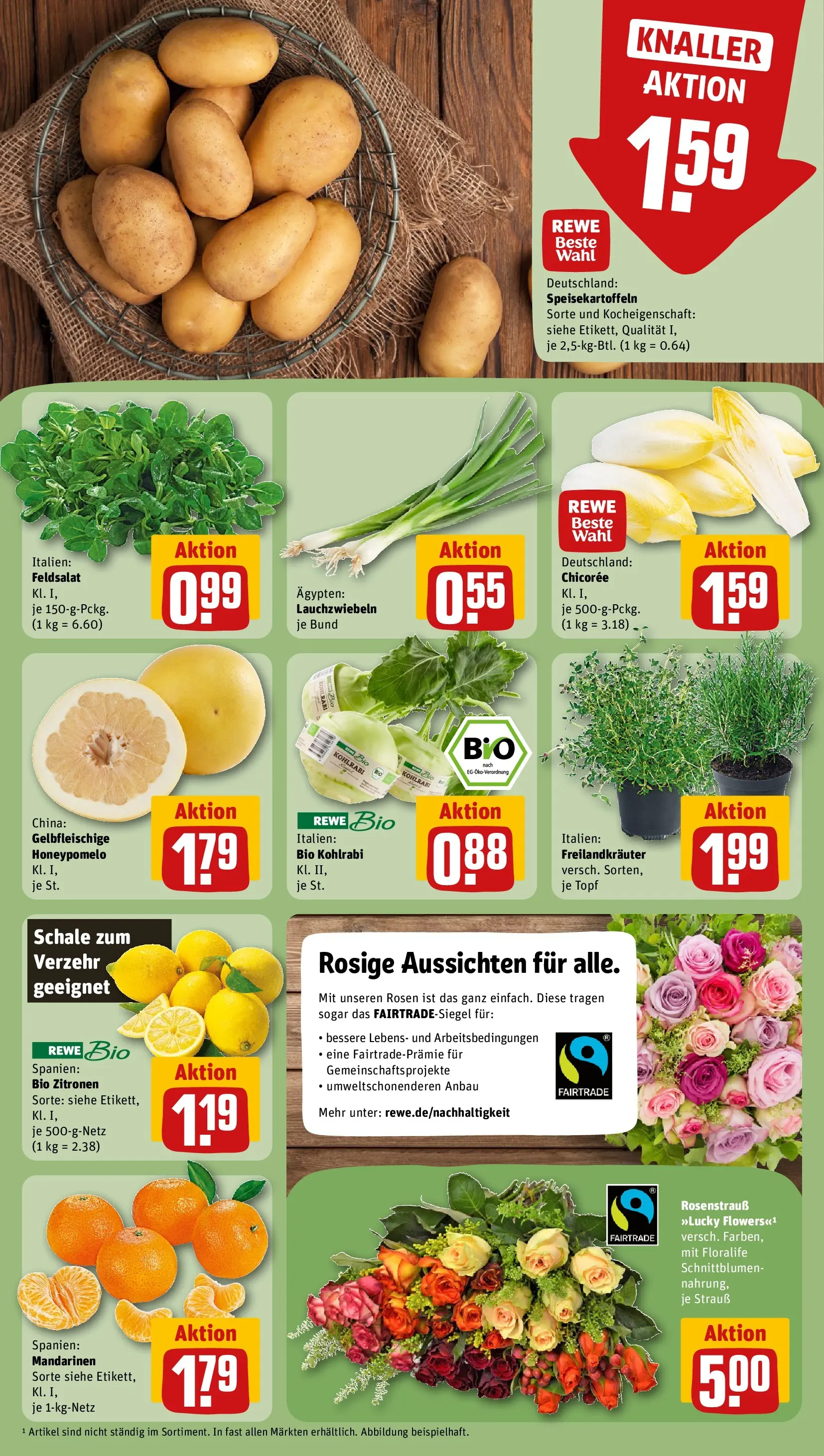 REWE Prospekt ab 15.02.2026 zum Blättern » Angebote | Seite: 11 | Produkte: Kohlrabi, Mandarinen, Zitronen