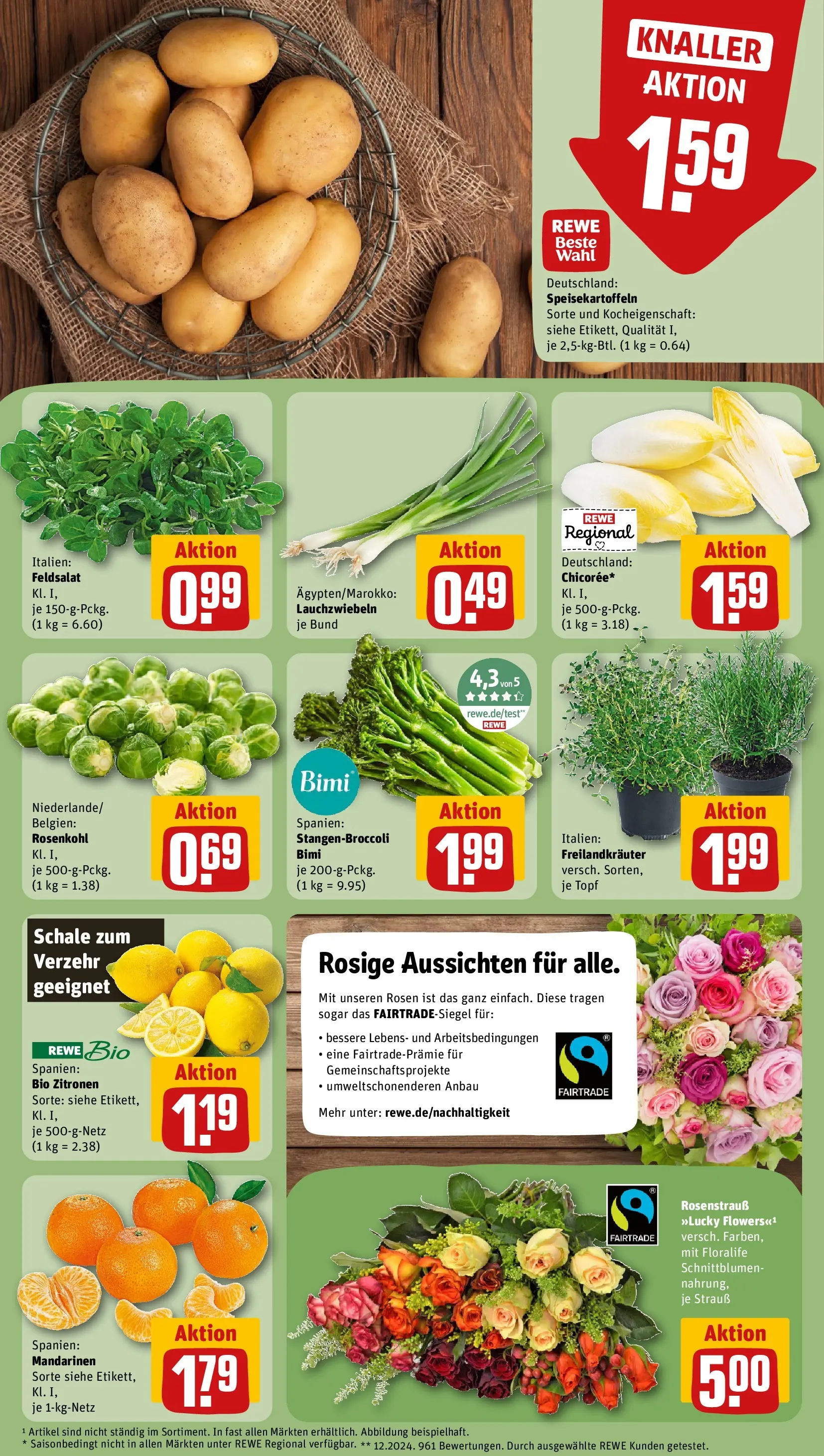 REWE Prospekt ab 16.02.2026 zum Blättern » Angebote | Seite: 13 | Produkte: Mandarinen, Zitronen