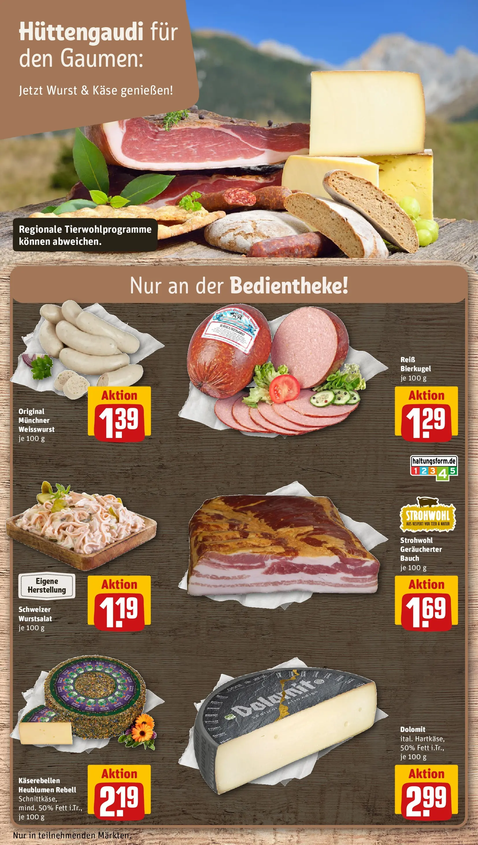 REWE Prospekt ab 16.02.2026 zum Blättern » Angebote | Seite: 17 | Produkte: Käse, Weißwurst, Wurst