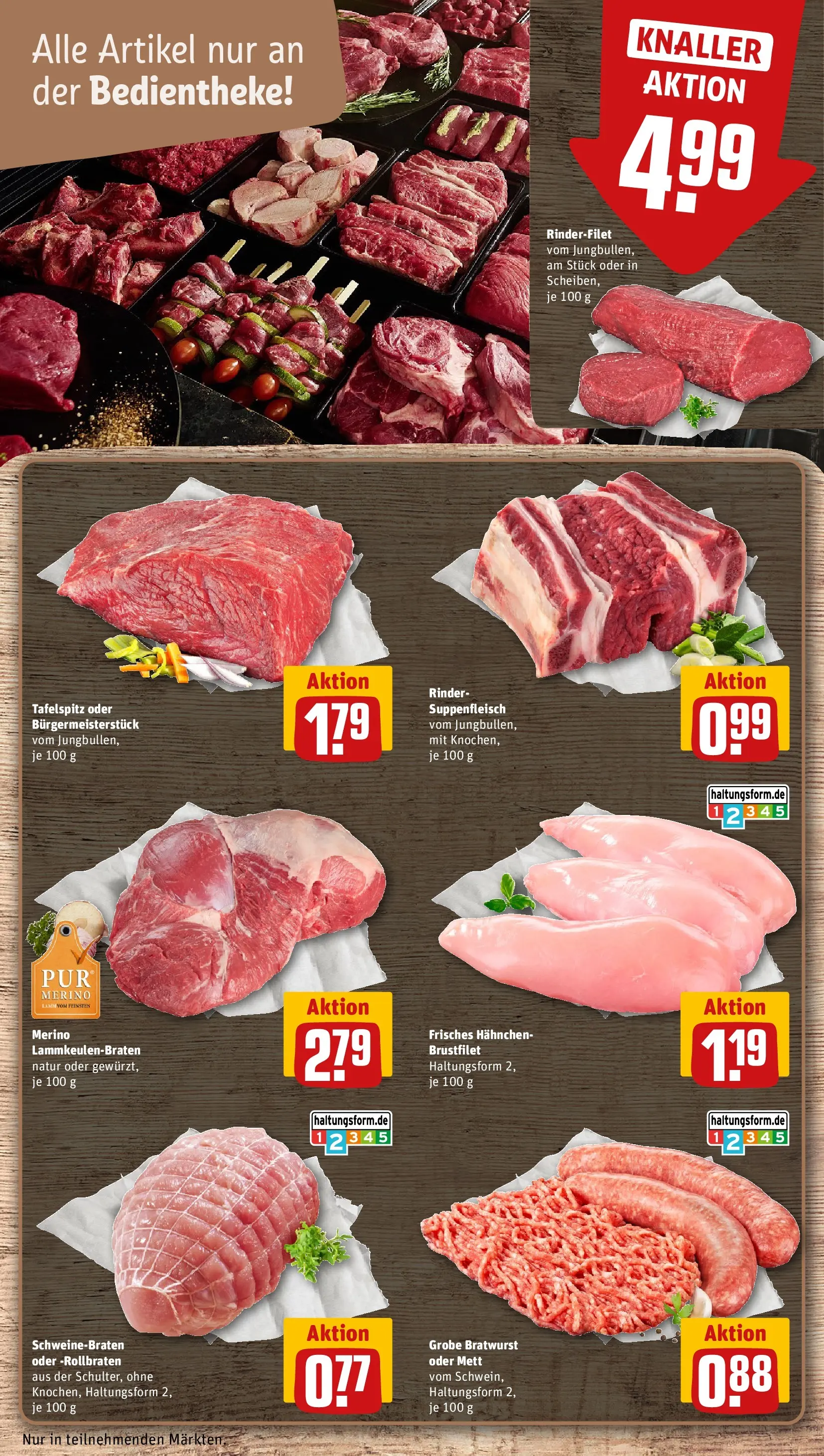 REWE Prospekt ab 16.02.2026 zum Blättern » Angebote | Seite: 14 | Produkte: Tafelspitz, Hahnchen, Rinderfilet, Suppenfleisch