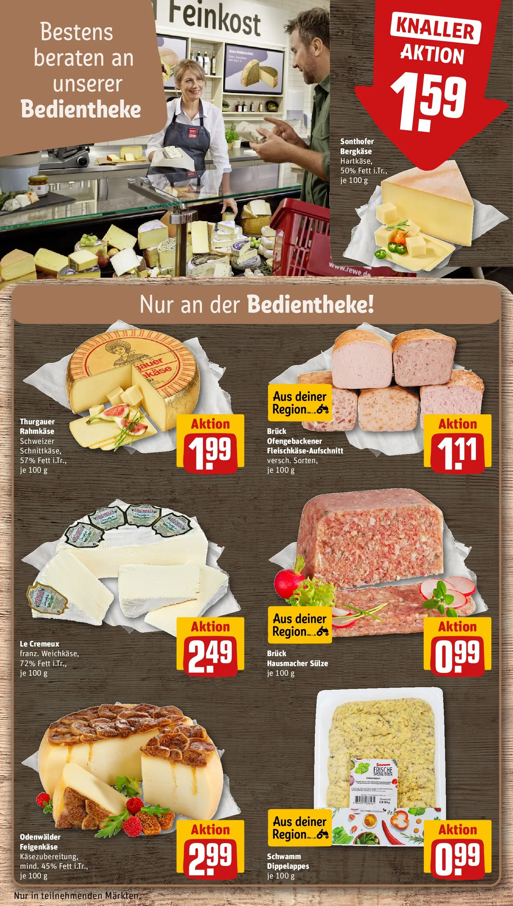 REWE Prospekt ab 16.02.2026 zum Blättern » Angebote | Seite: 15 | Produkte: Käse