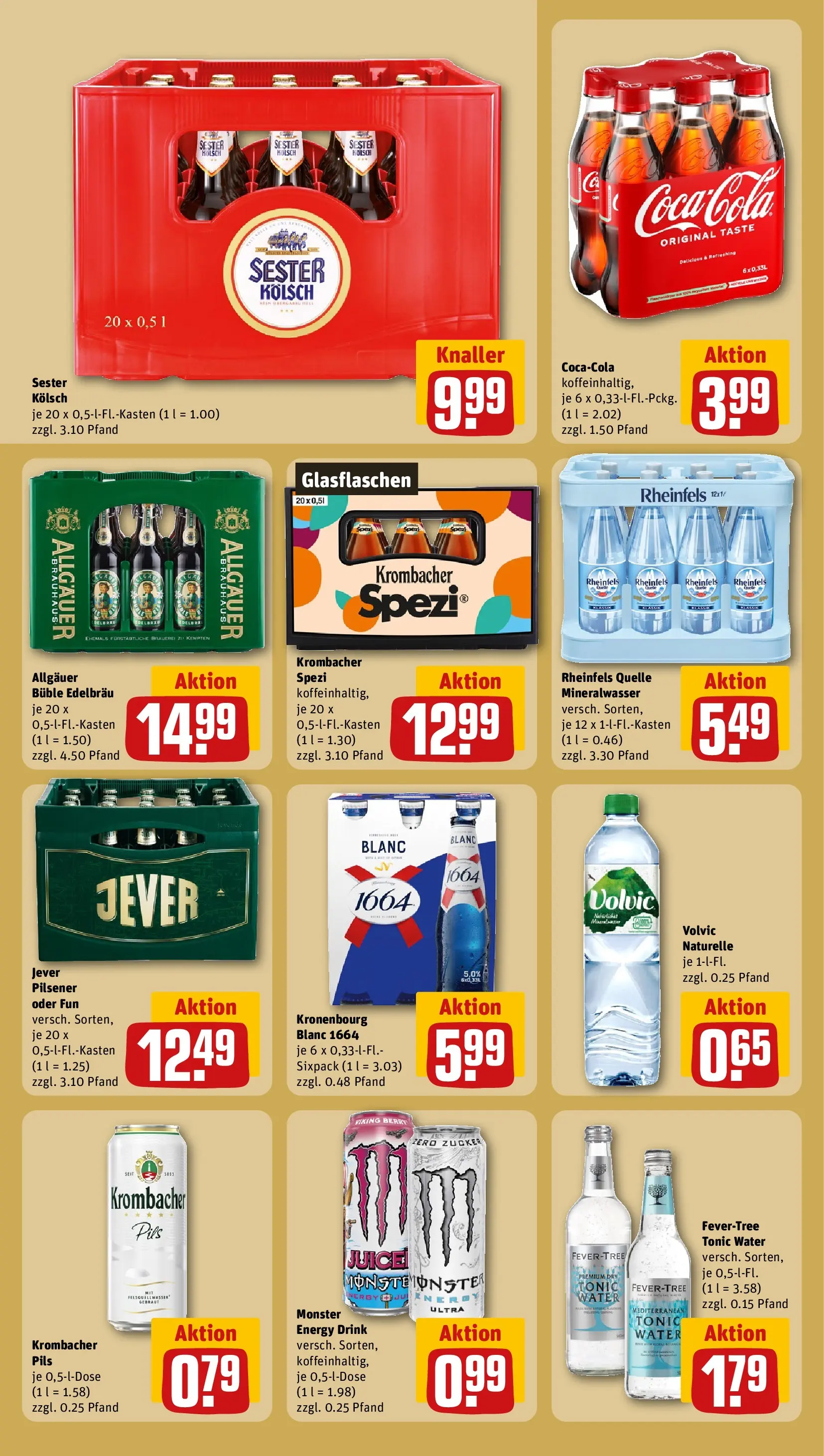 REWE Prospekt ab 16.02.2026 zum Blättern » Angebote | Seite: 22 | Produkte: Energy, Zucker, Jever, Rheinfels quelle