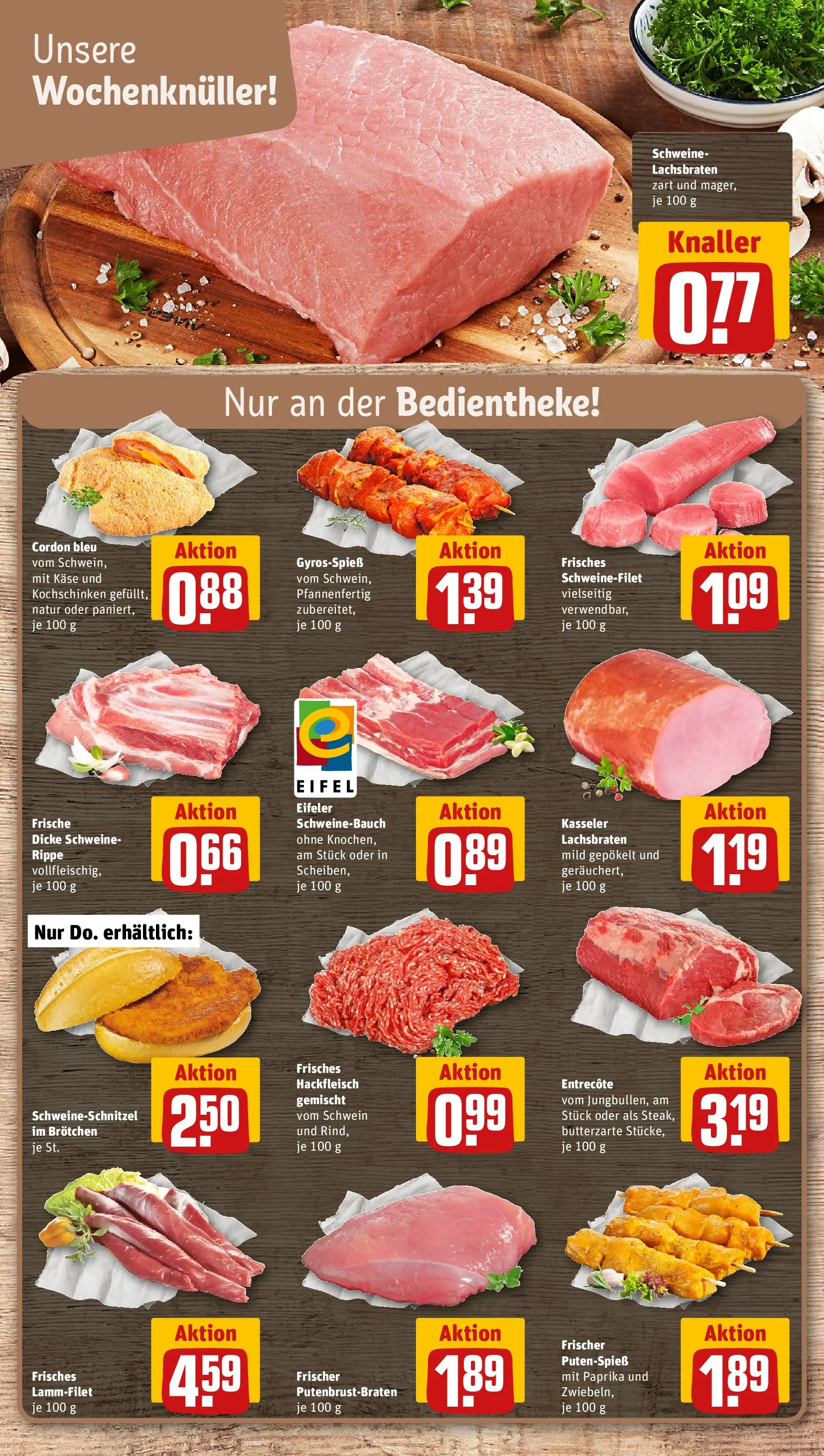REWE Prospekt ab 16.02.2026 zum Blättern » Angebote | Seite: 14 | Produkte: Entrecote, Schnitzel, Schweinefilet, Steak