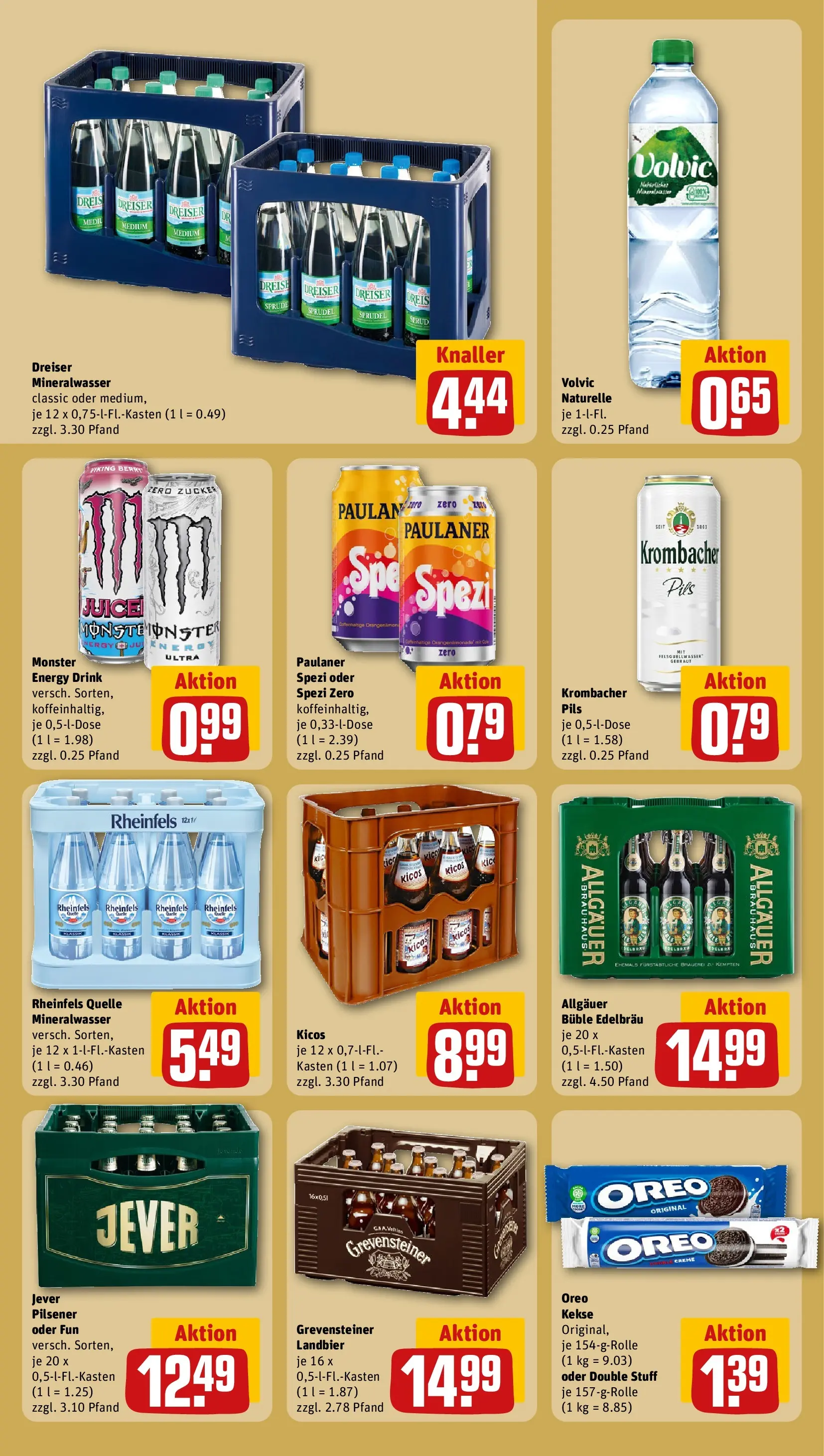 REWE Prospekt ab 16.02.2026 zum Blättern » Angebote | Seite: 20 | Produkte: Krombacher, Volvic, Kekse, Rheinfels quelle